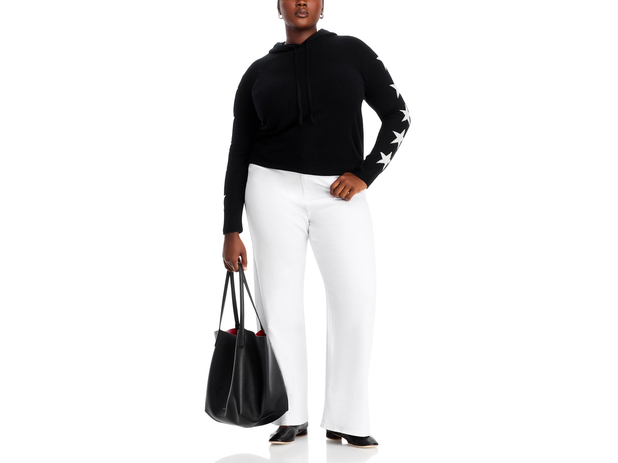 100% Cashmere Star Sleeve Hoodie Sweater - Exclusive — Image 12