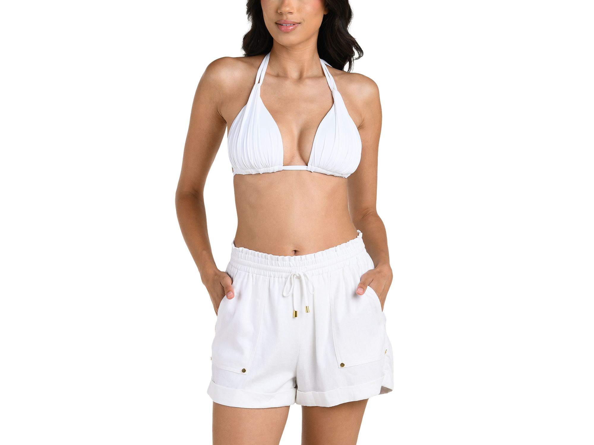 Delphine Coast Knot Hem Shirt Swim Cover-Up & Shorts — Image 6