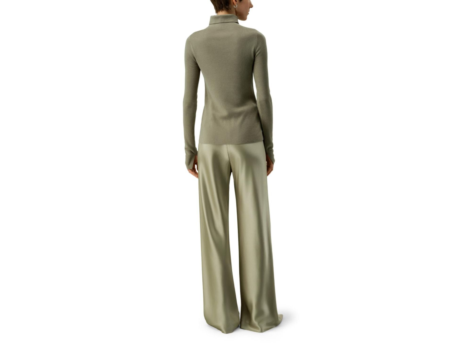 Slim Fit Silk Cashmere Sweater — Image 4