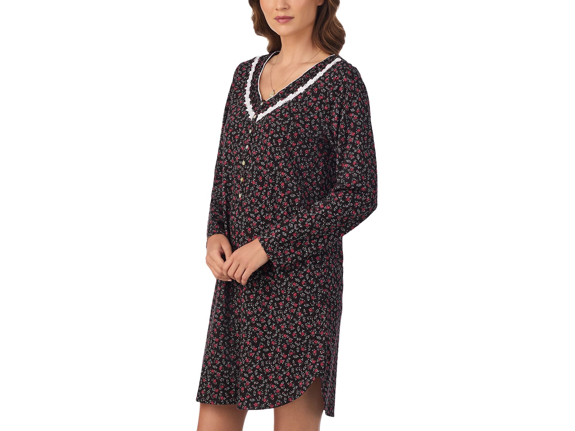 Long Sleeve Cotton Jersey Nightshirt — Image 4