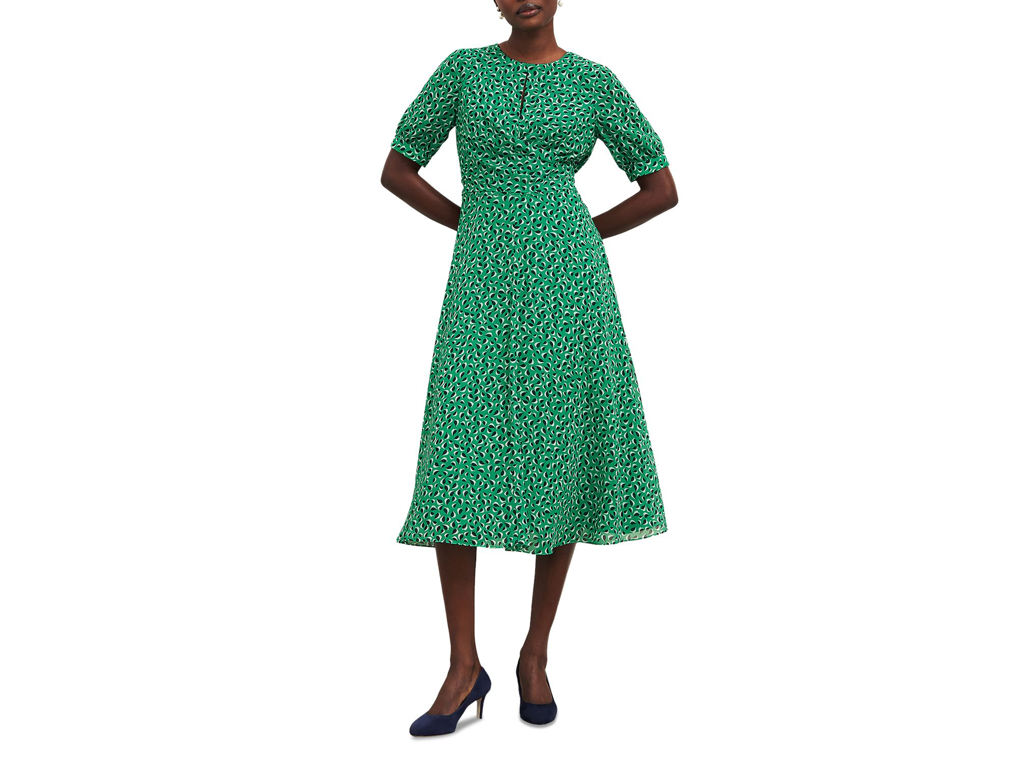 Bridget Printed Midi Dress — Image 6