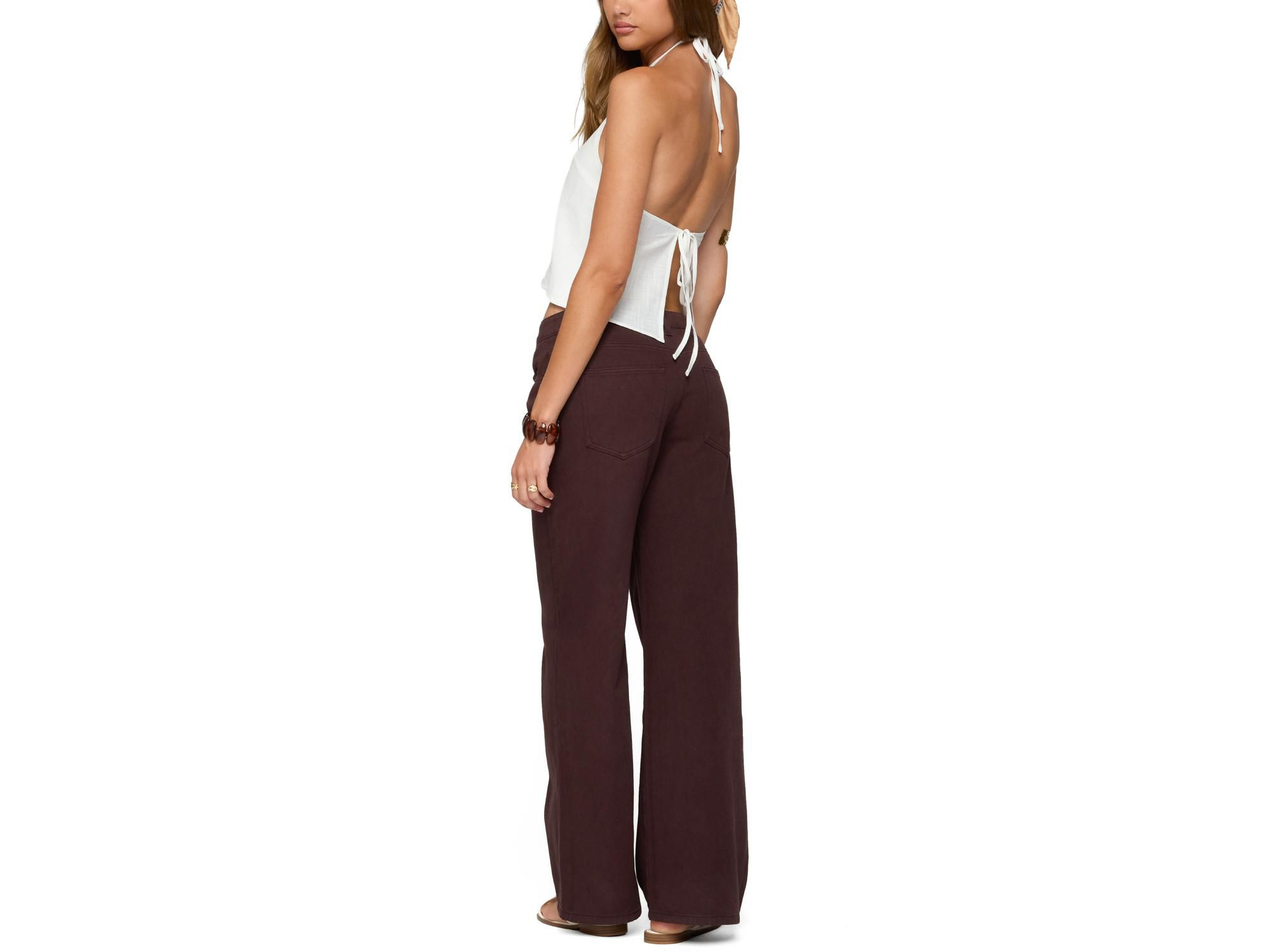 Oliviana Linen Look Halter Top — Image 5