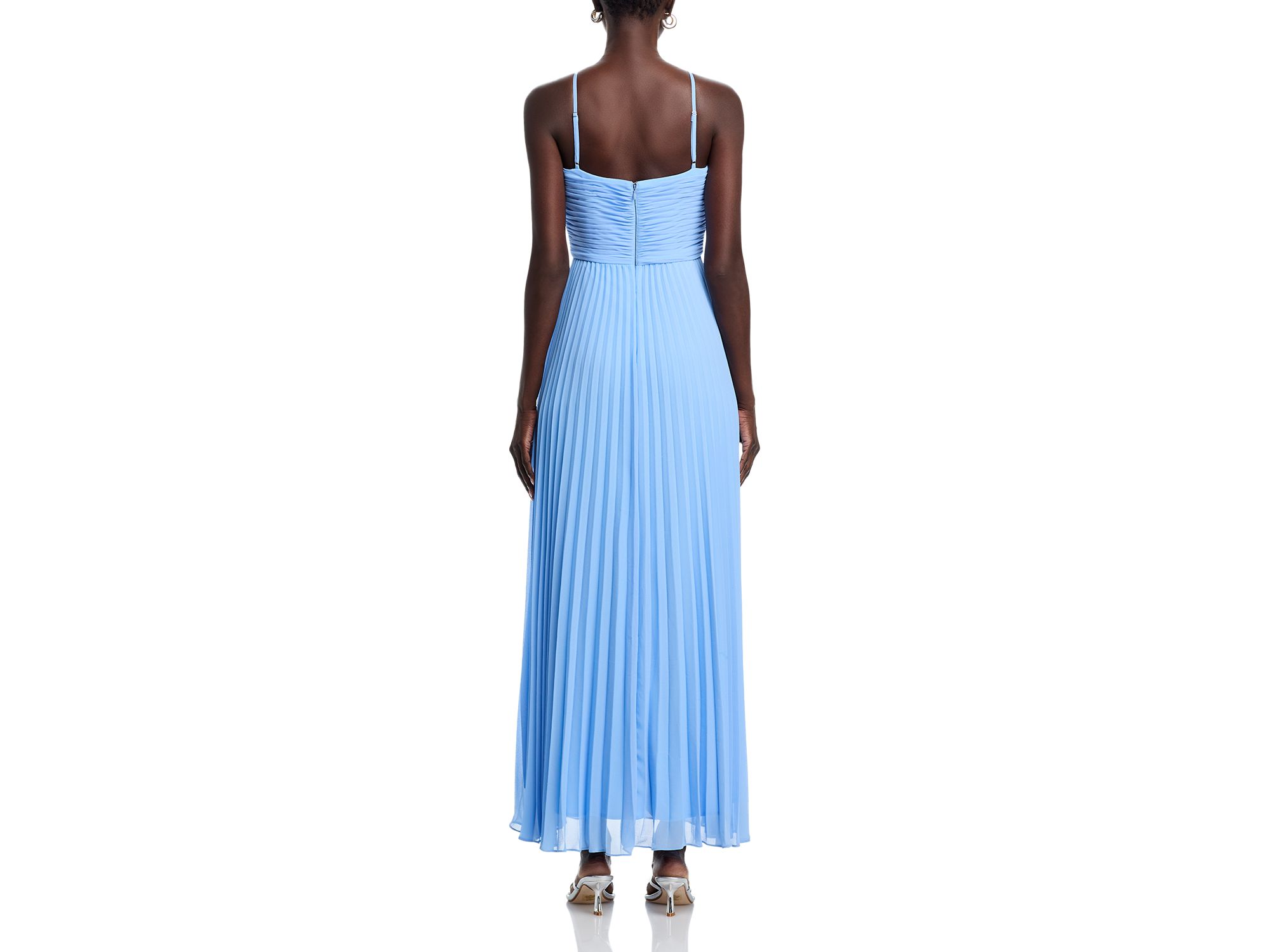 V Neck Chiffon Dress - Exclusive — Image 4