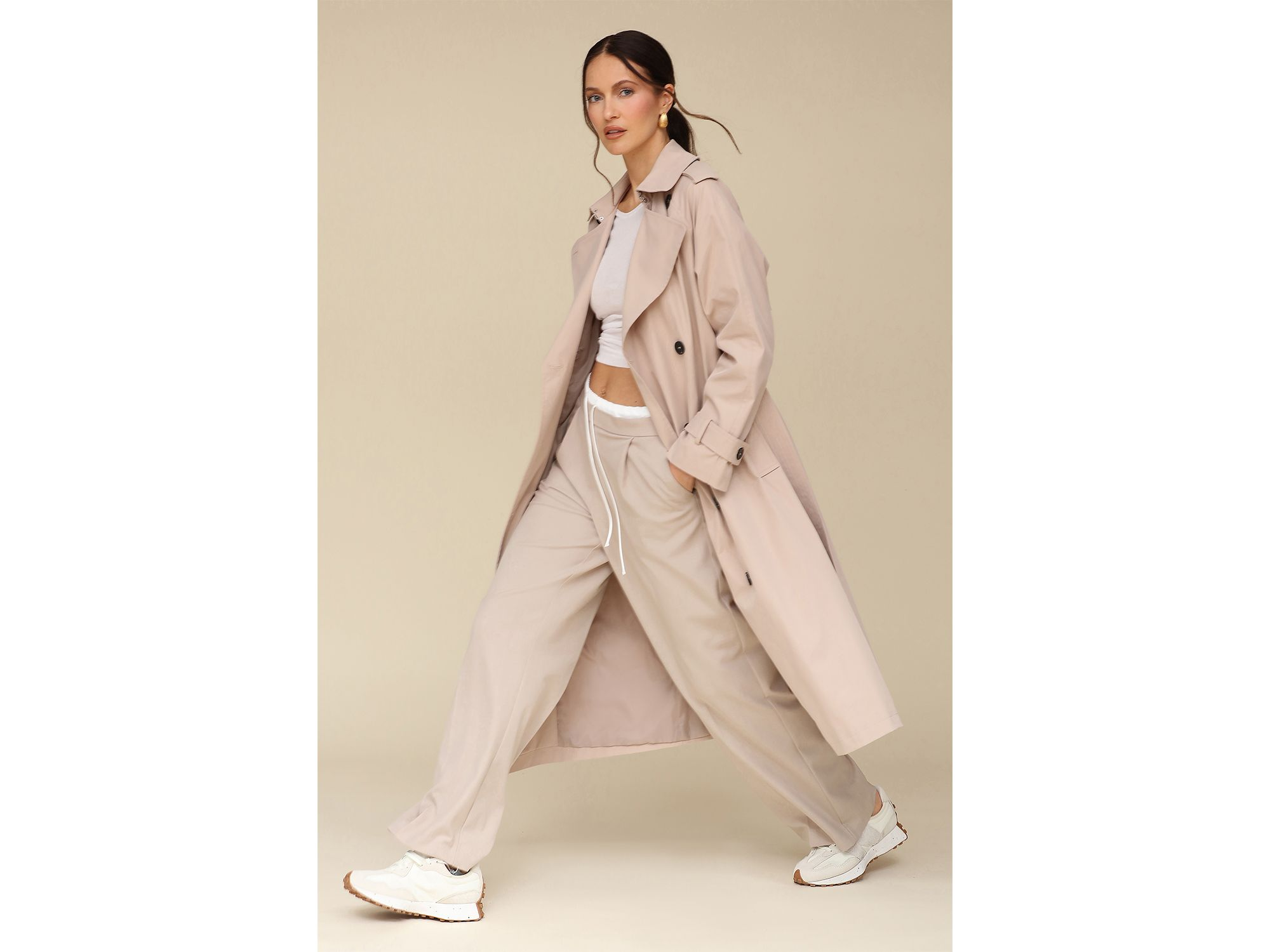 Belted City Trench Coat — Image 4