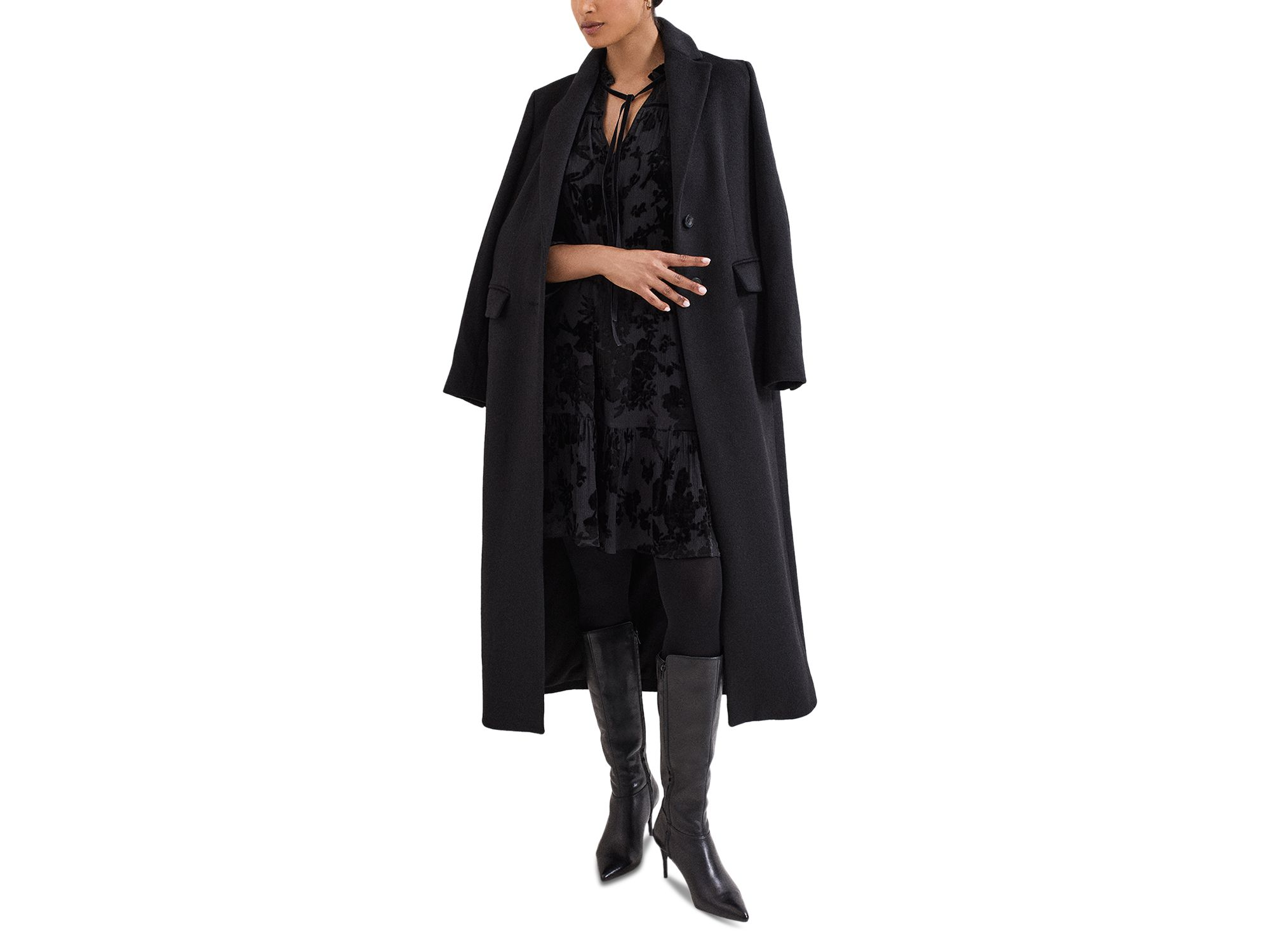 Mila Velvet Burnout Dress — Image 7
