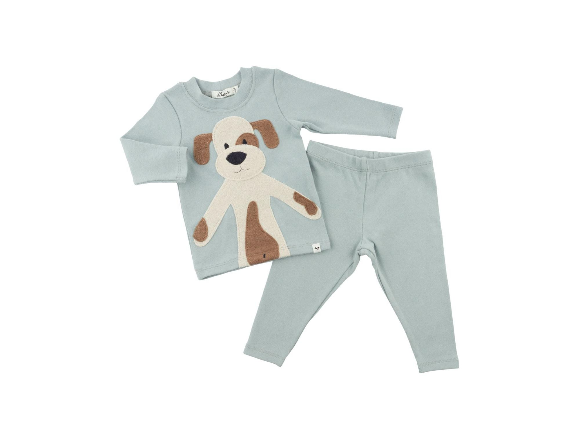 Boys' Puppy Applique Two Piece Set - Baby — Image 3