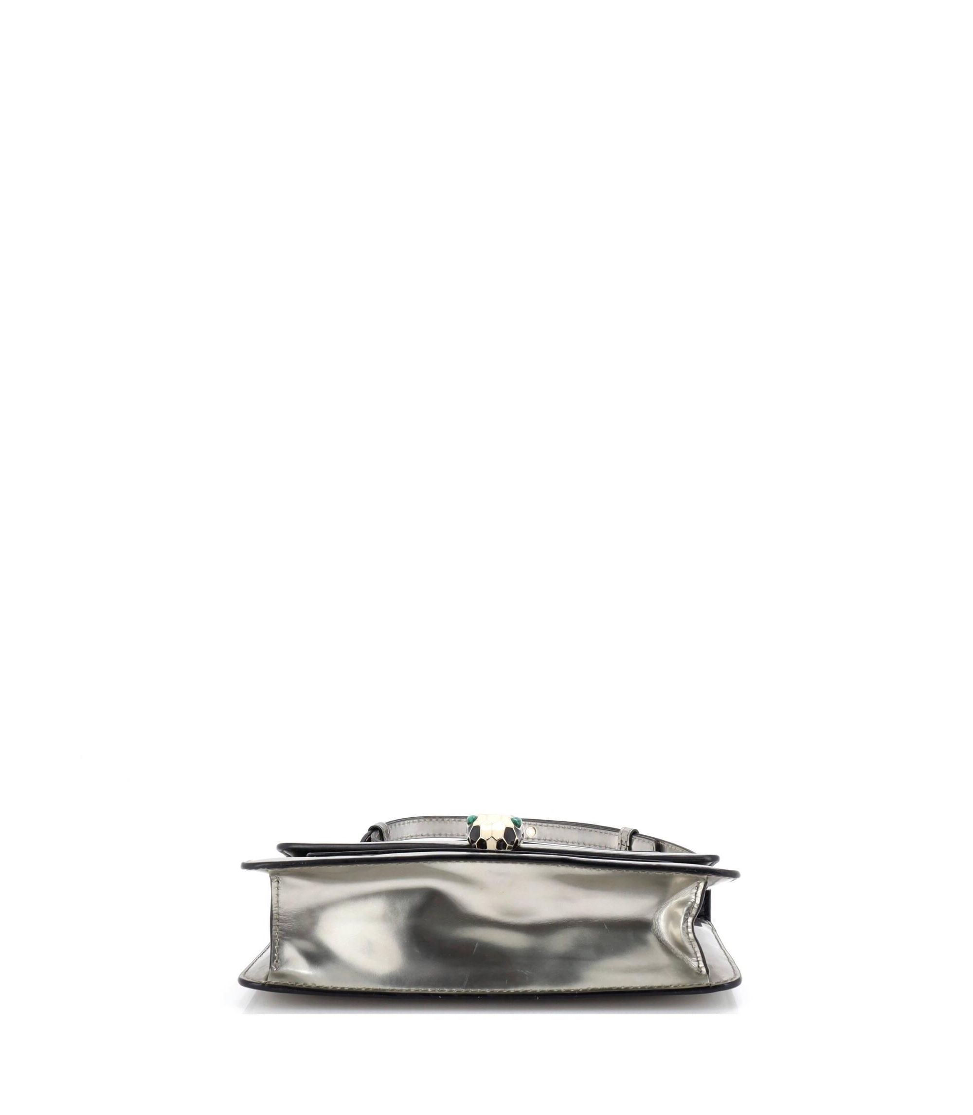 Small Serpenti Forever Shoulder Bag Metallic Leather — Image 7