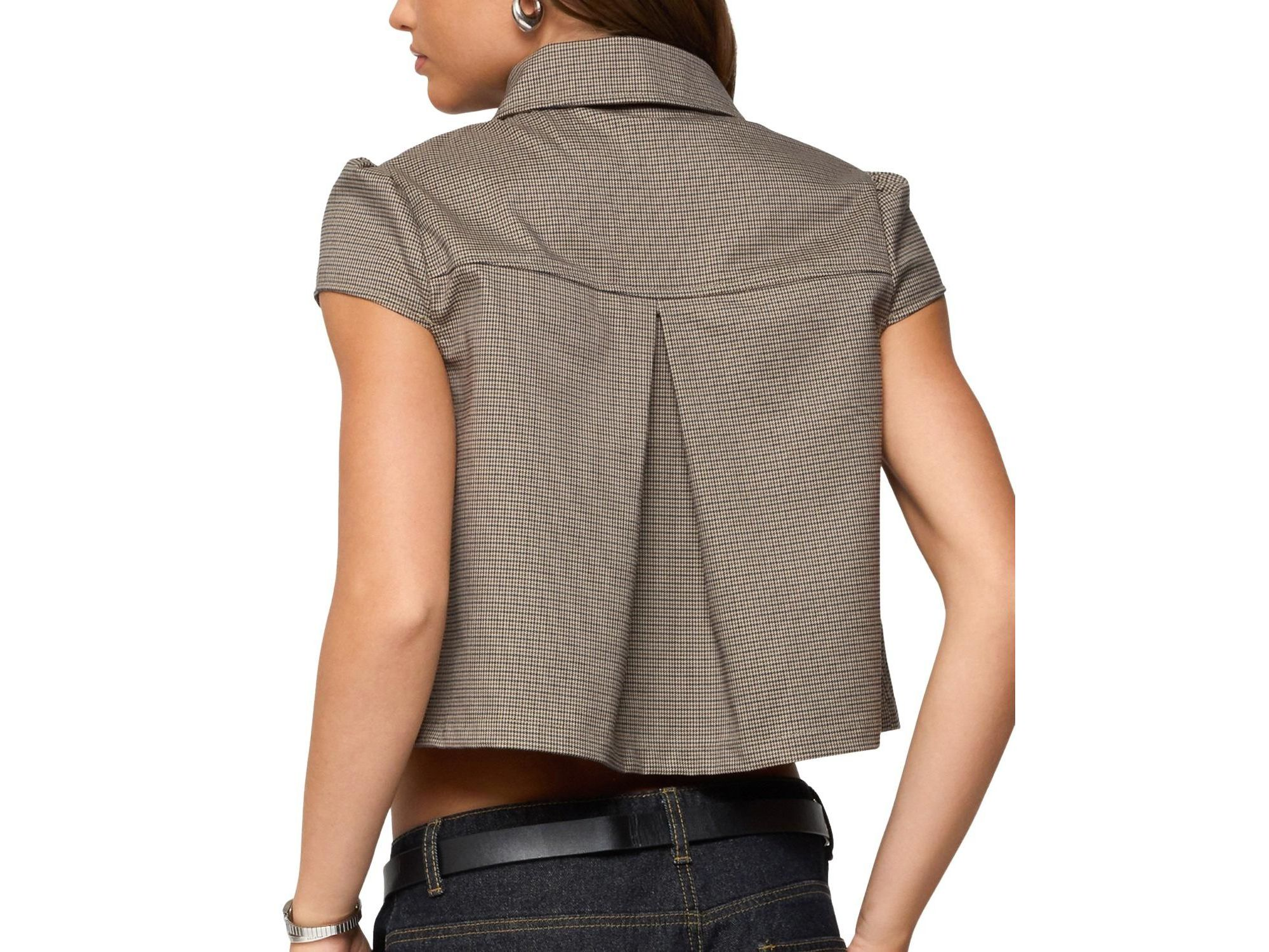 Haislee Plaid Tailored Shirt — Image 3