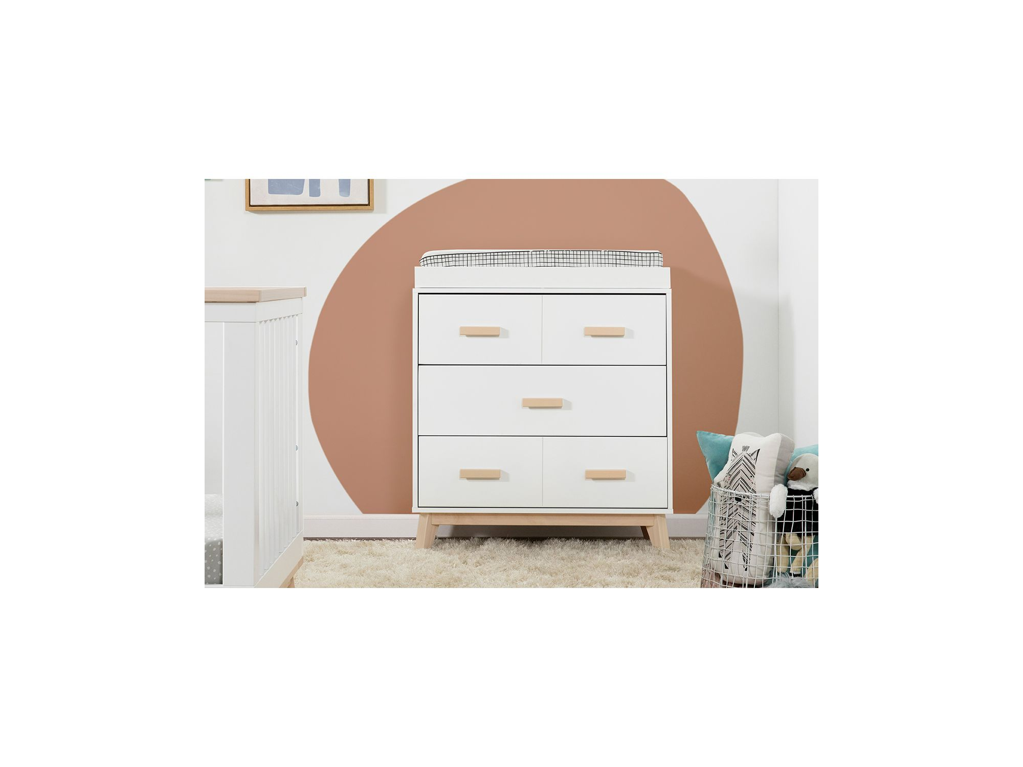 Scoot 3 Drawer Changer Dresser with Removable Changing Tray — Image 4