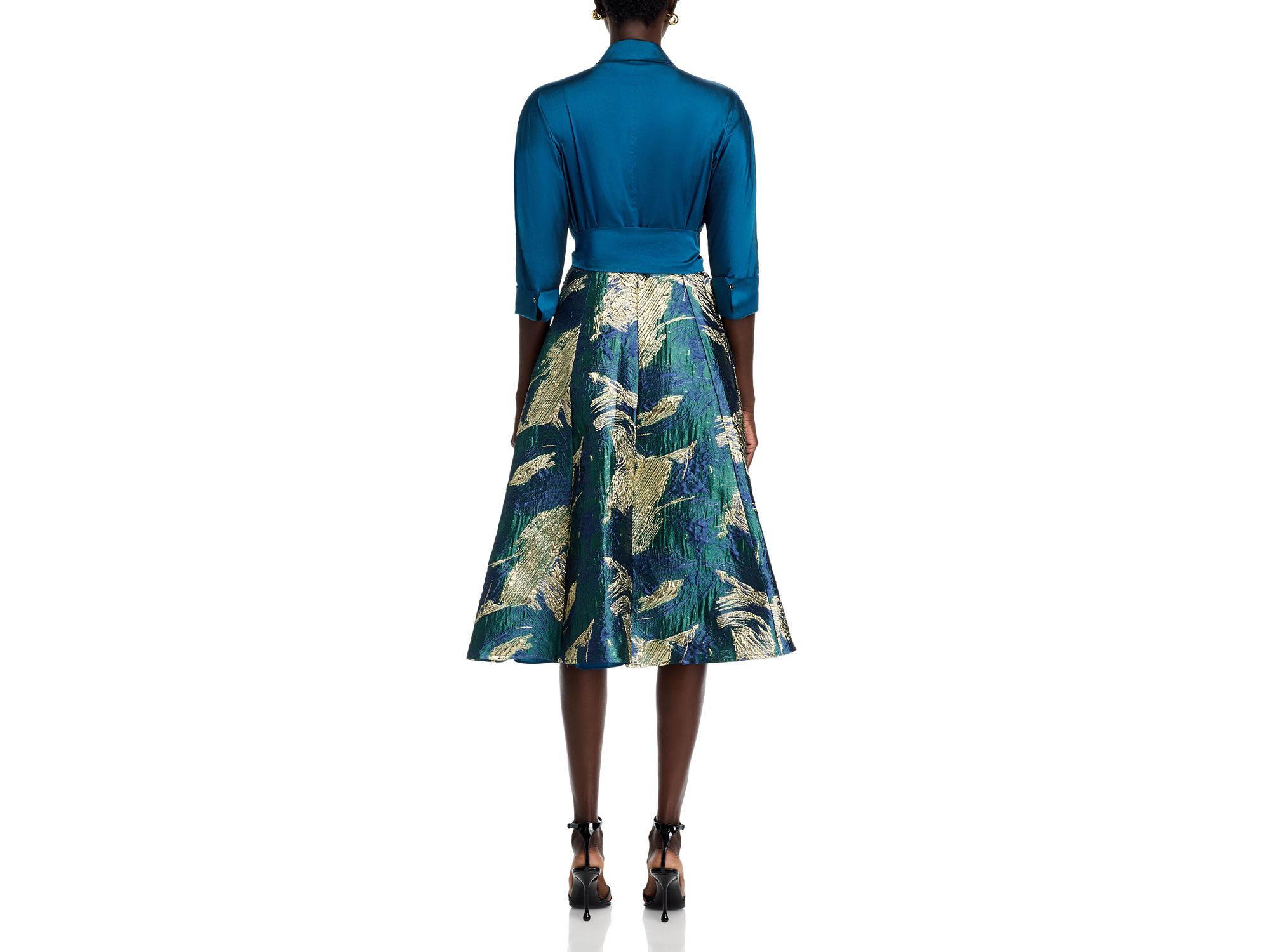 Taffeta Jacquard Shirt Dress — Image 4