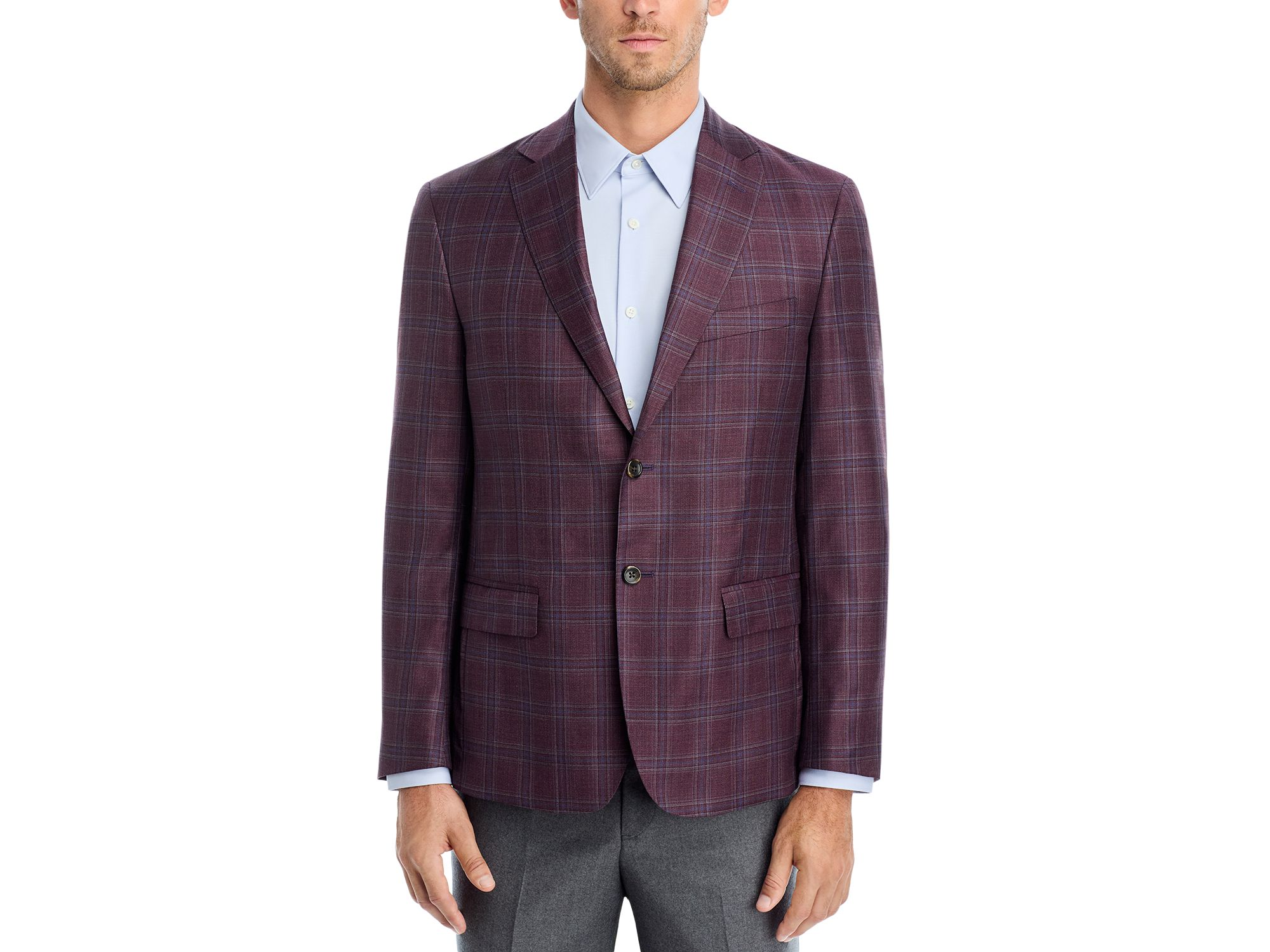 Plaid Regular Fit Sport Coat - Exclusive — Image 3