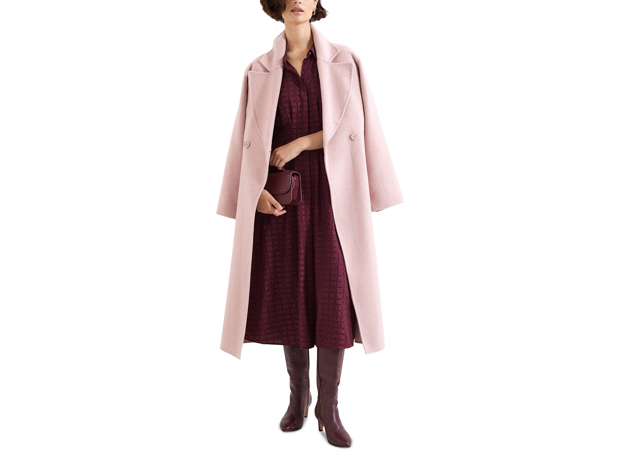 Yasmine Textured Midi Dress — Image 8