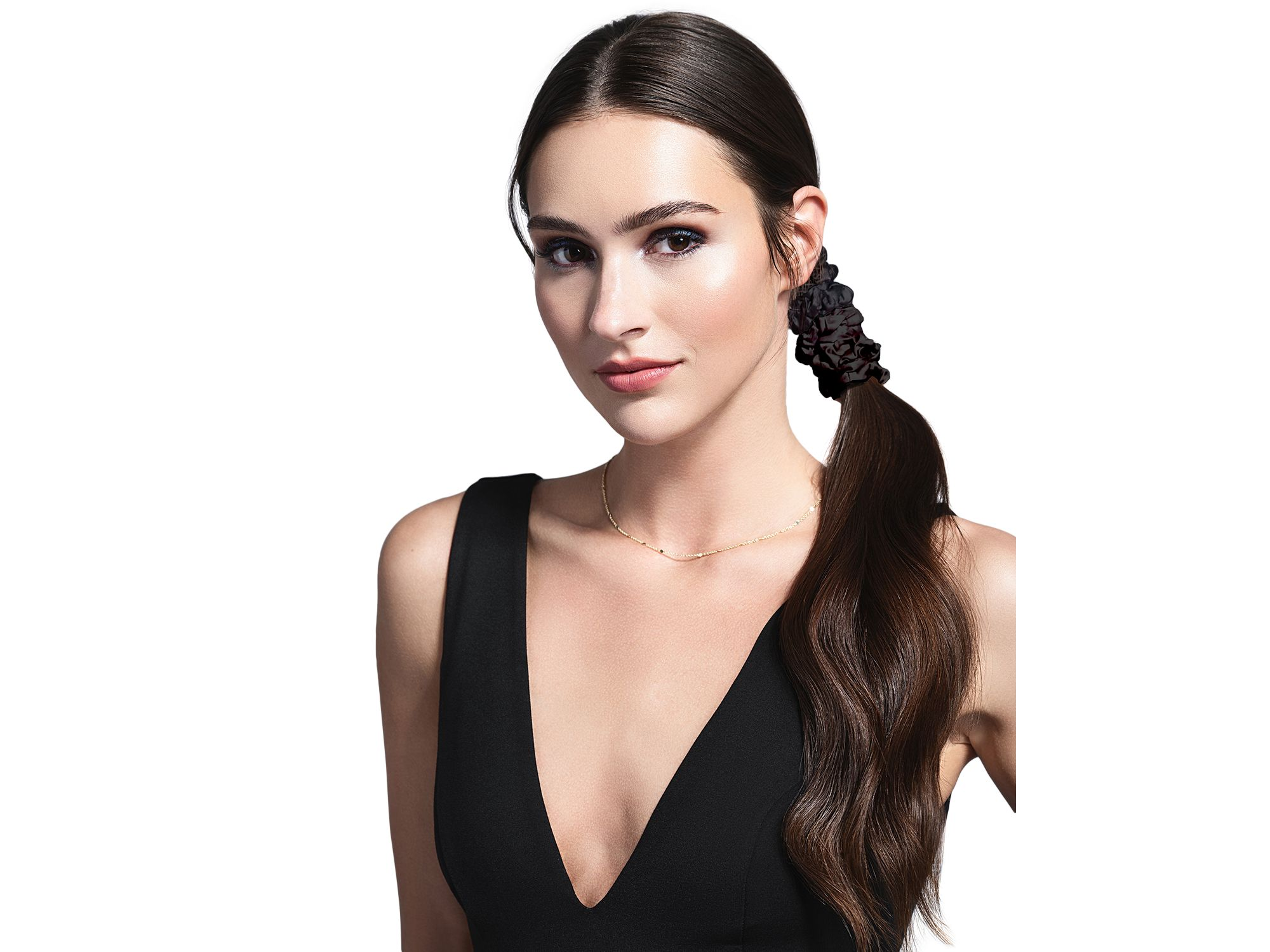 Ruched Ribbon Scrunchie, Pack of 8 — Image 3