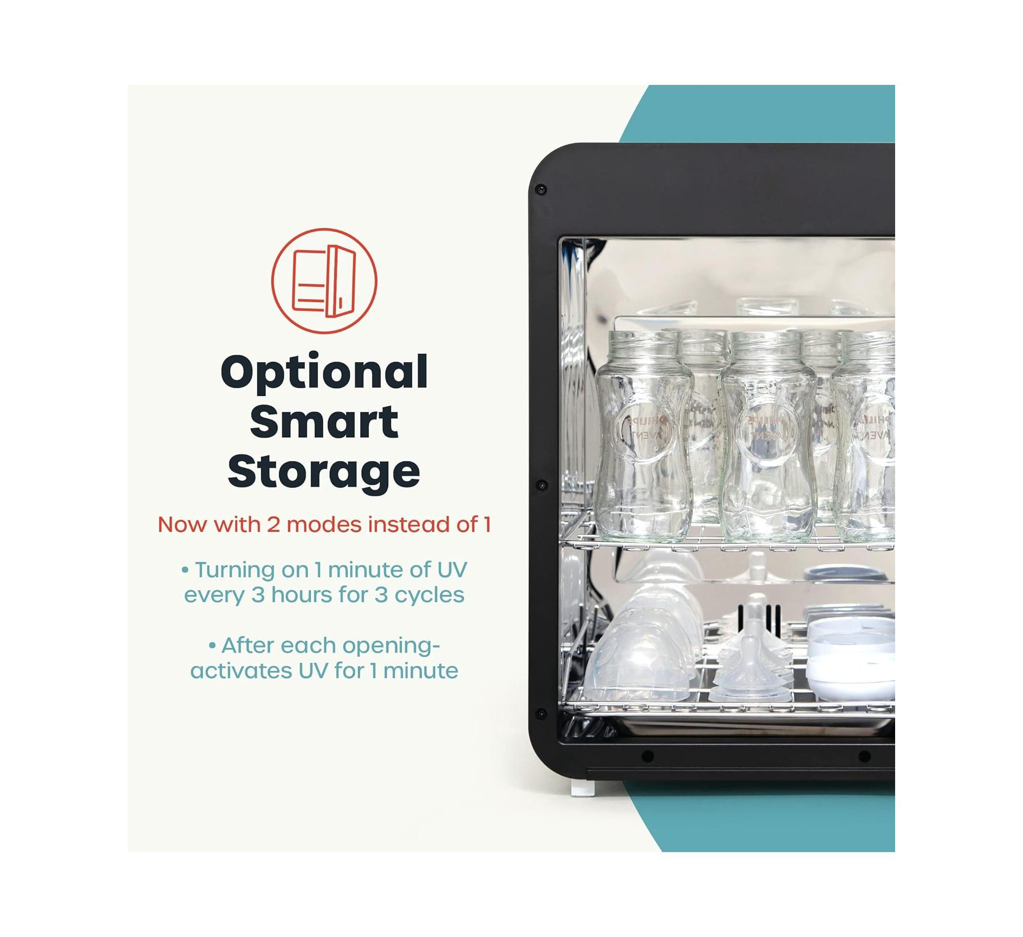 LED Sanitizer & Dryer Ultra Sanitize Dry Storage — Image 7