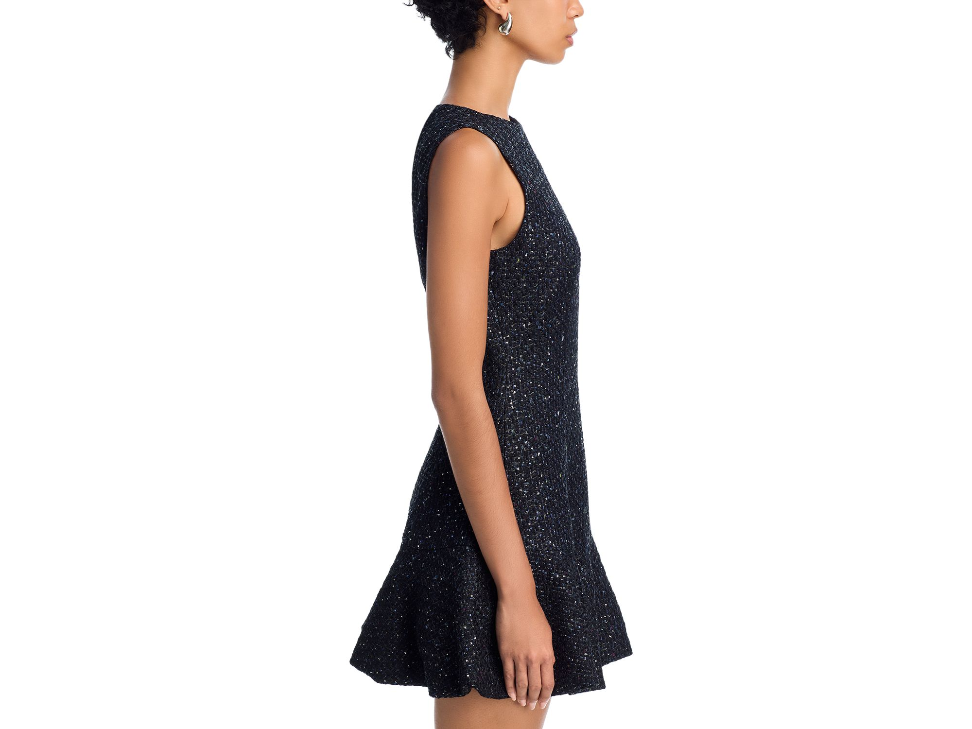 Bubble Tweed Sleeveless Mini Dress - Exclusive — Image 4