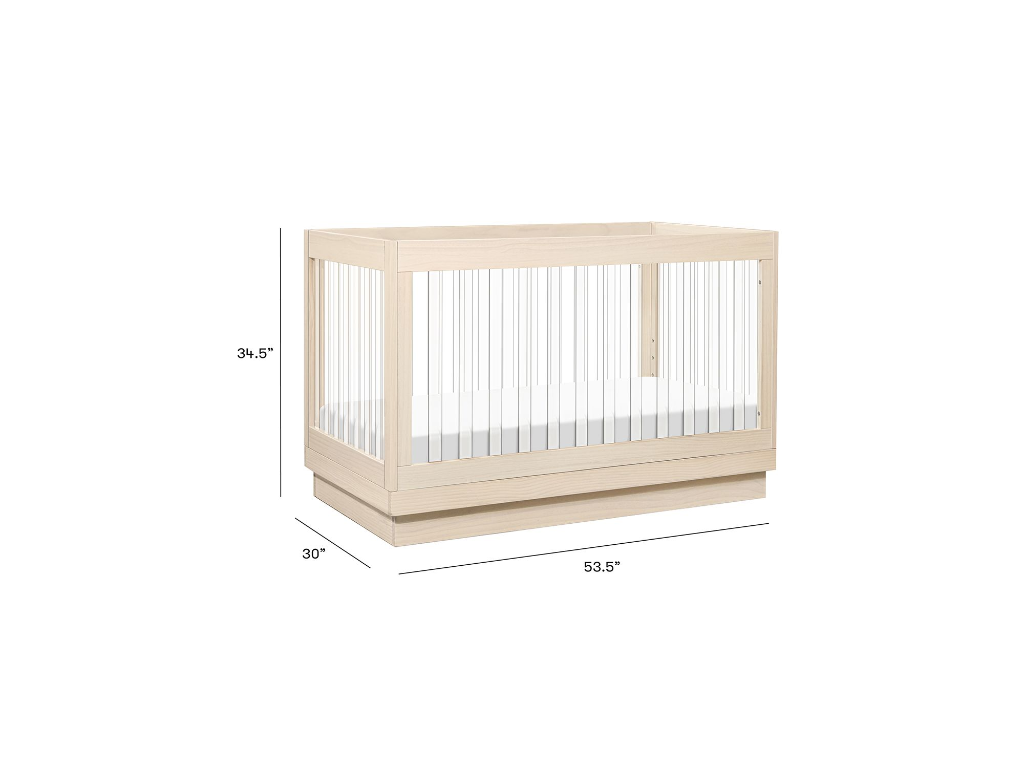 Harlow Acrylic 3-in-1 Convertible Crib — Image 16