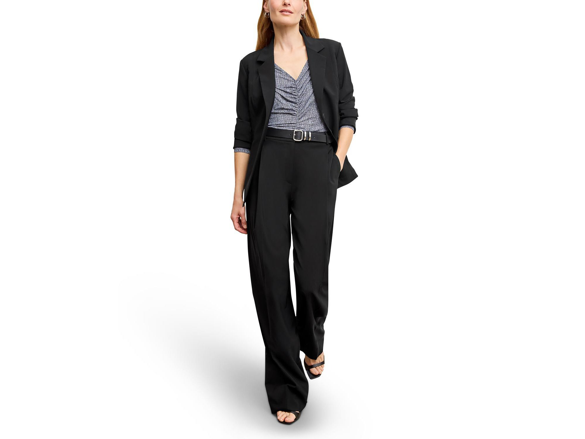Amina Ruched Top - Printed Jersey — Image 8