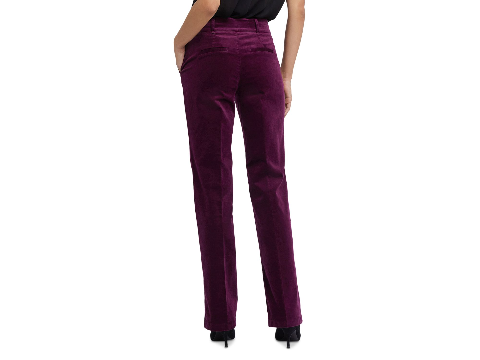 Velvet Straight Leg Pants — Image 3