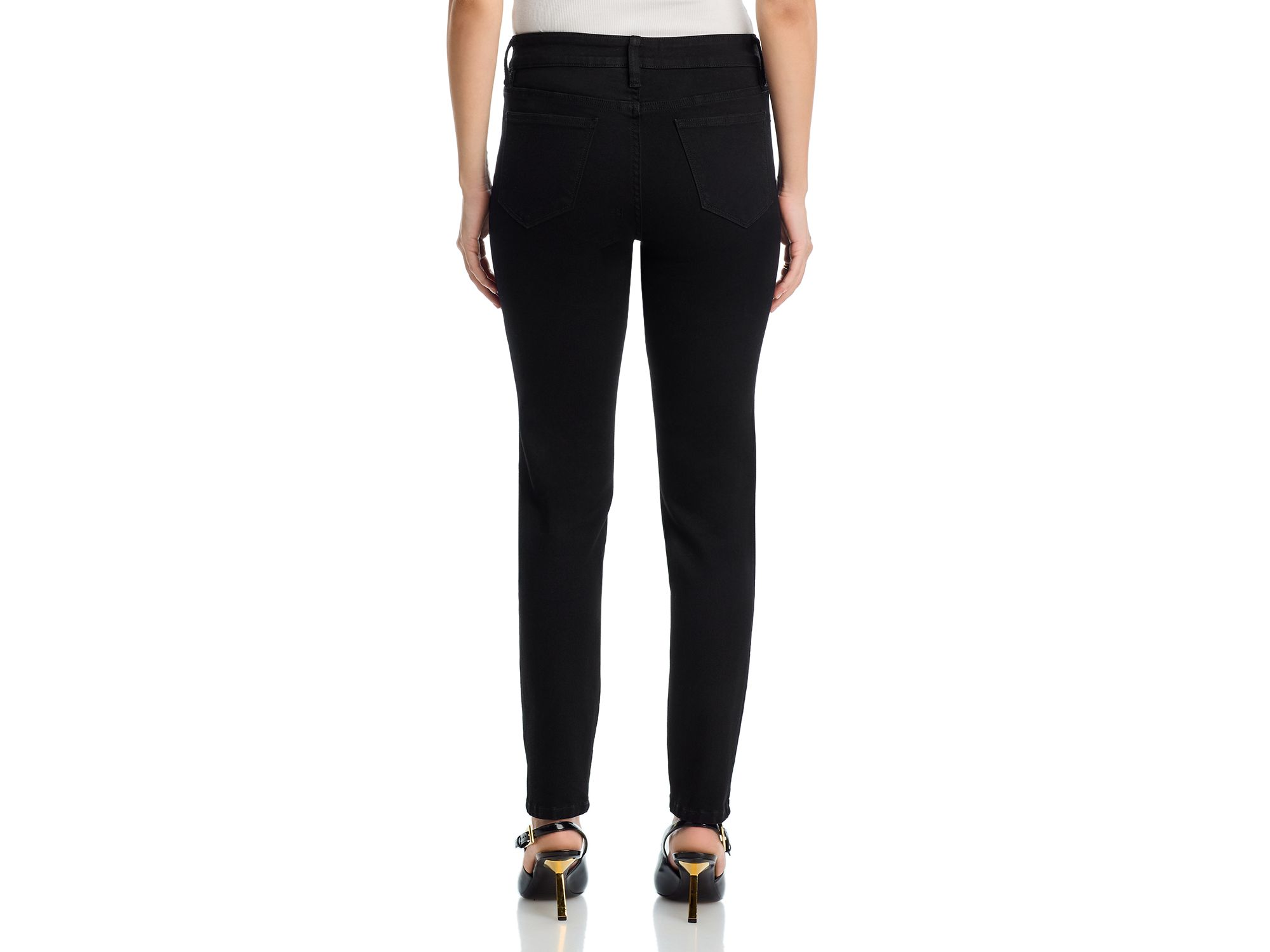 Mid Rise Skinny Jeans in Black - Exclusive — Image 4
