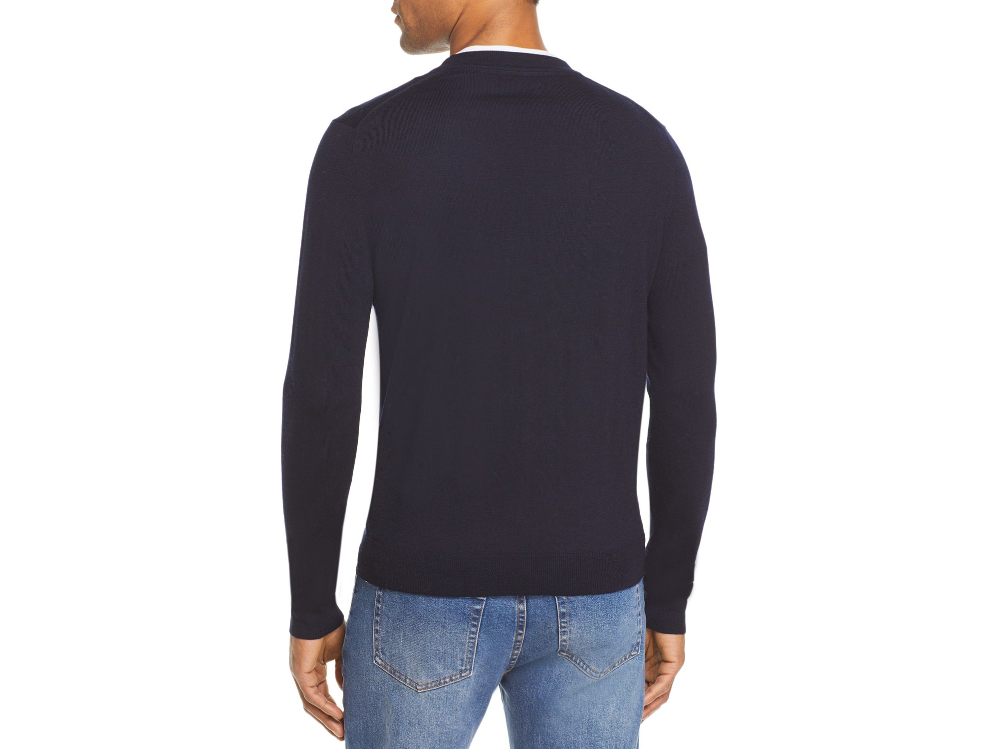 V-Neck Merino Wool Sweater - Exclusive — Image 4