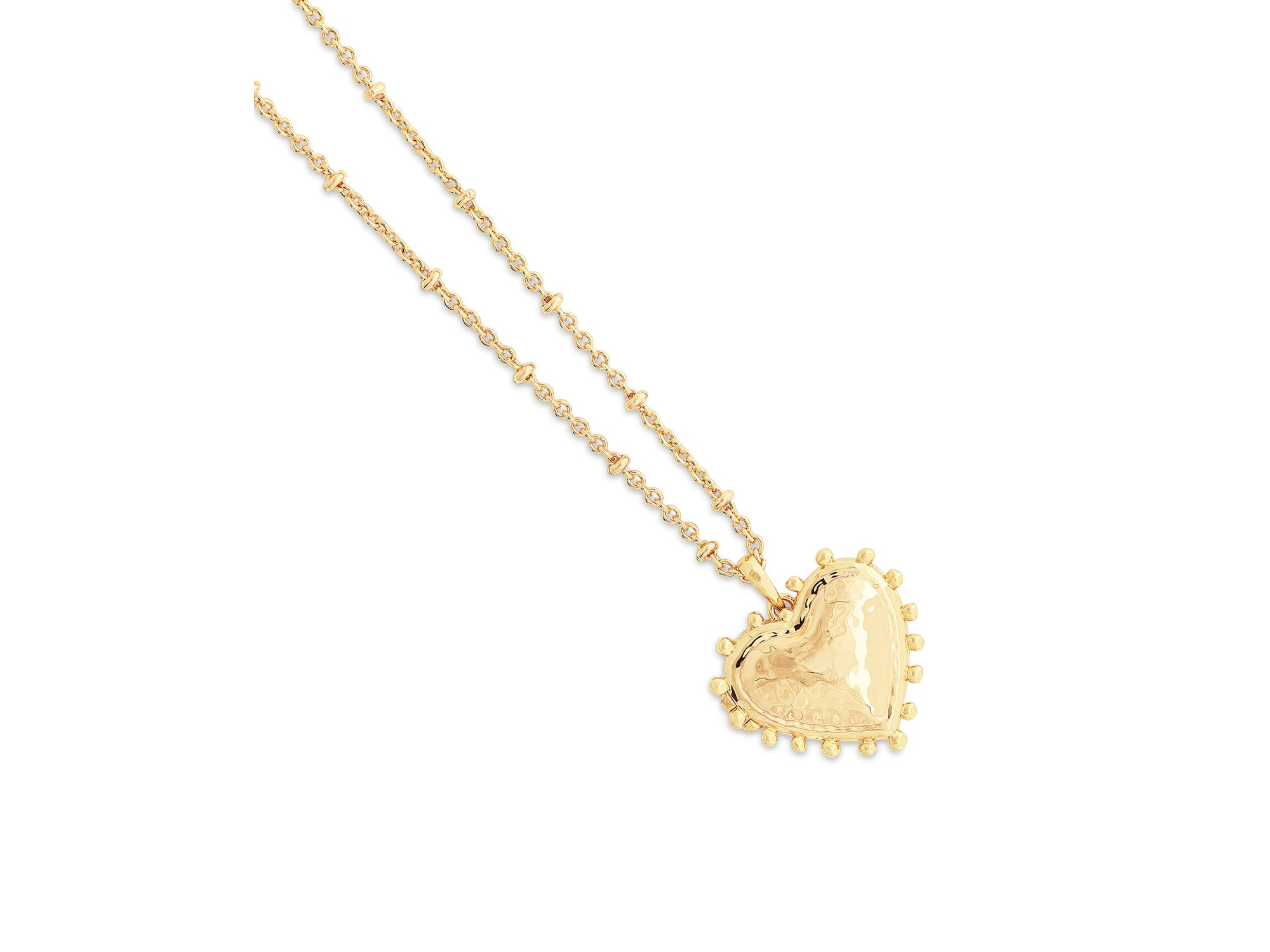 Large Heart Locket Pendant Necklace, 16"-17" — Image 6