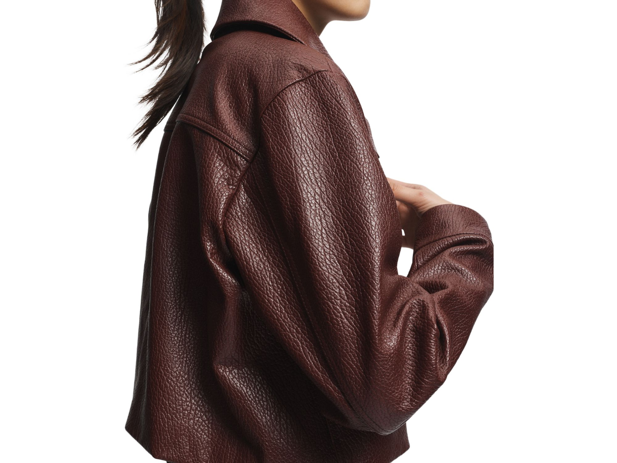Lomand Textured Leather Jacket — Image 4