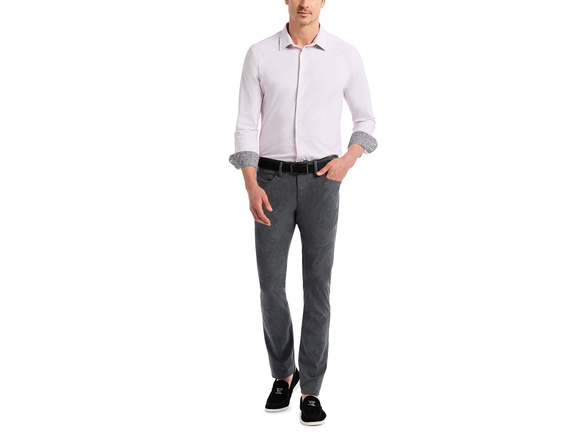 Thurston Knit Button Down Shirt — Image 8