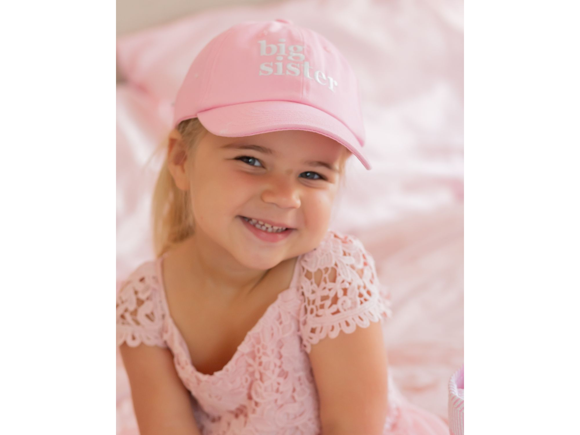 Girls' Big Sister Bow Baseball Hat - Baby, Little Kid — Image 3