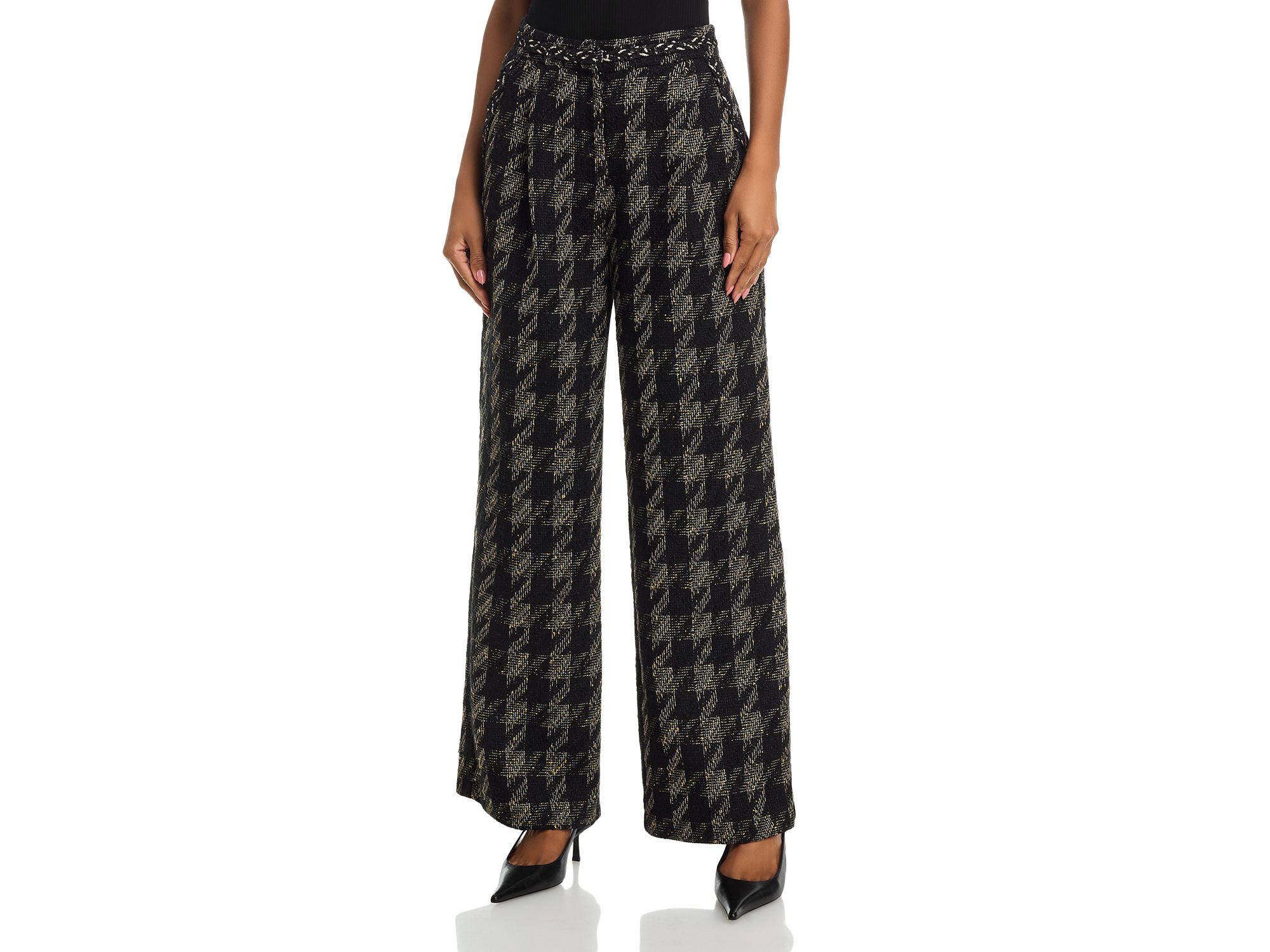 Metallic Tweed Blazer & Wide Leg Pants - Exclusive — Image 8