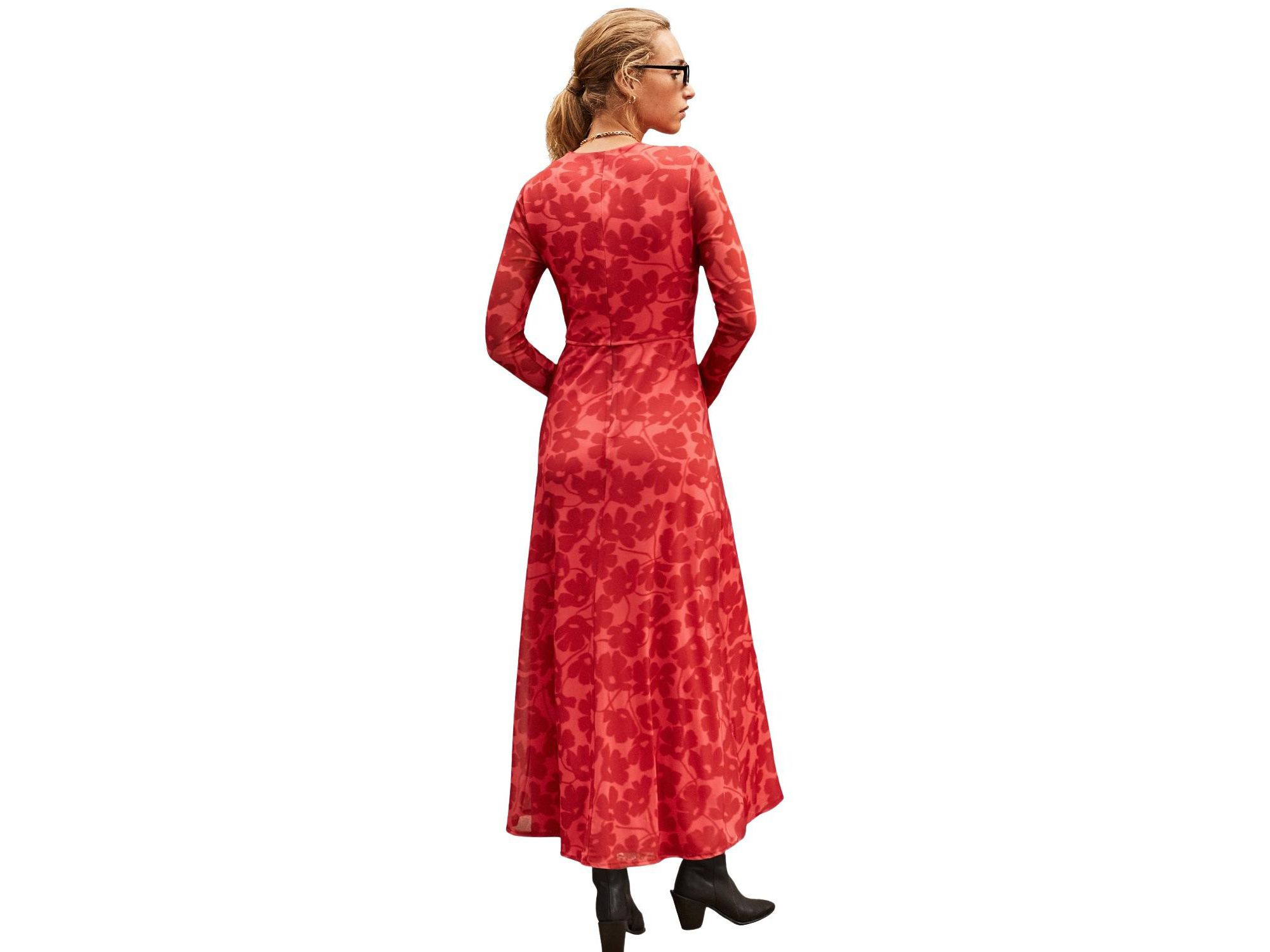 Mesh Print Dress — Image 4