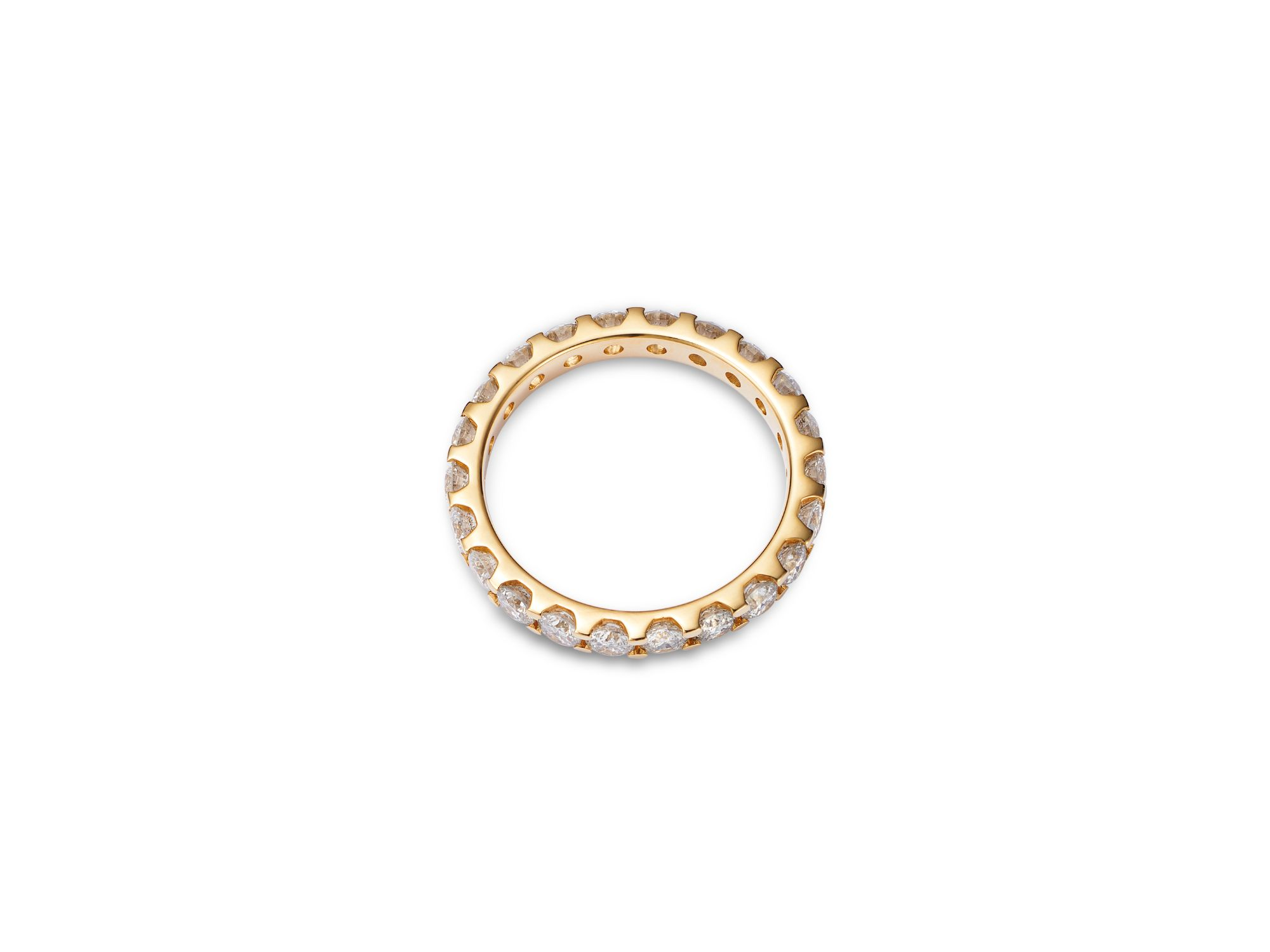 Diamond Eternity Band in 14K Yellow Gold, 2.0 tcw — Image 3