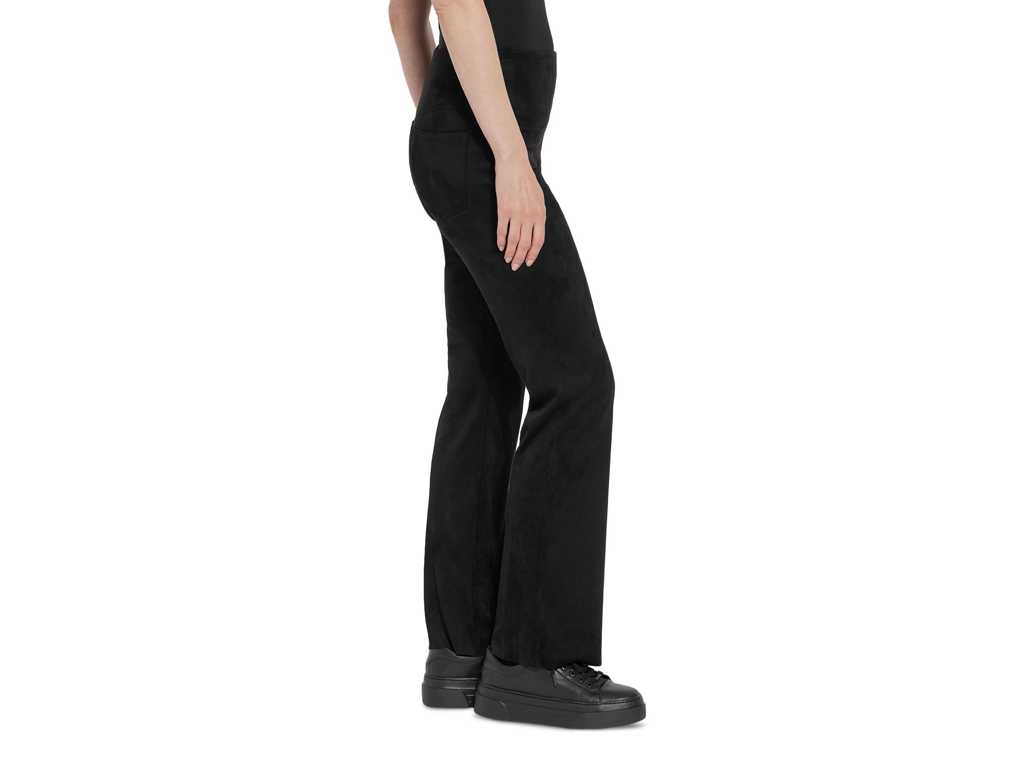 Jesse Faux Suede Baby Bootcut Pants — Image 5