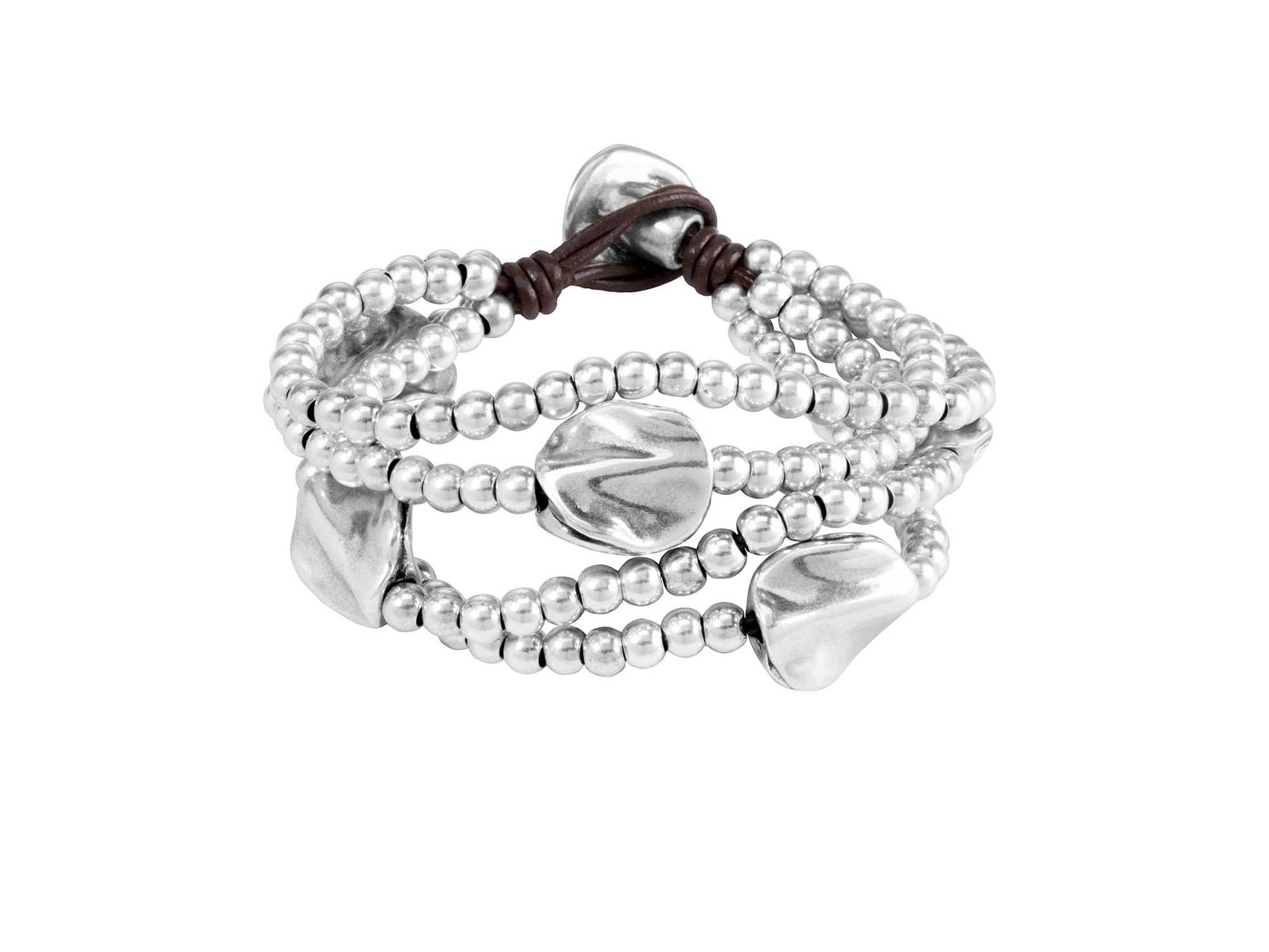 Triple Strand Leather Bracelet — Image 3