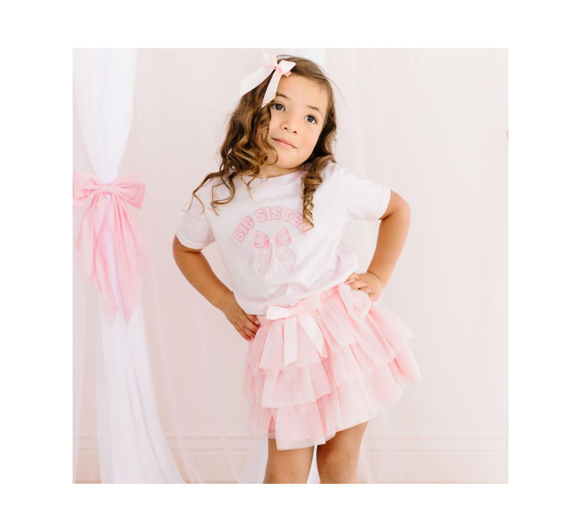 Girls' Ballet Bow Tiered Tutu - Baby, Little Kid, Big Kid — Image 5