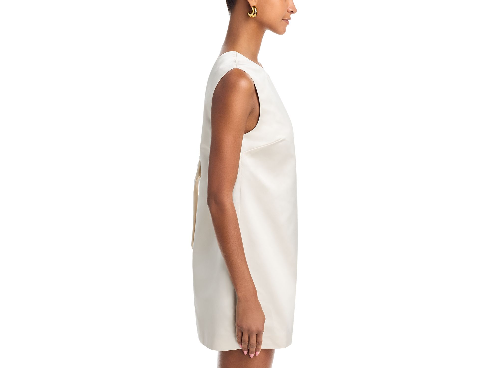 Jaxon Satin Bow Shift Dress — Image 8