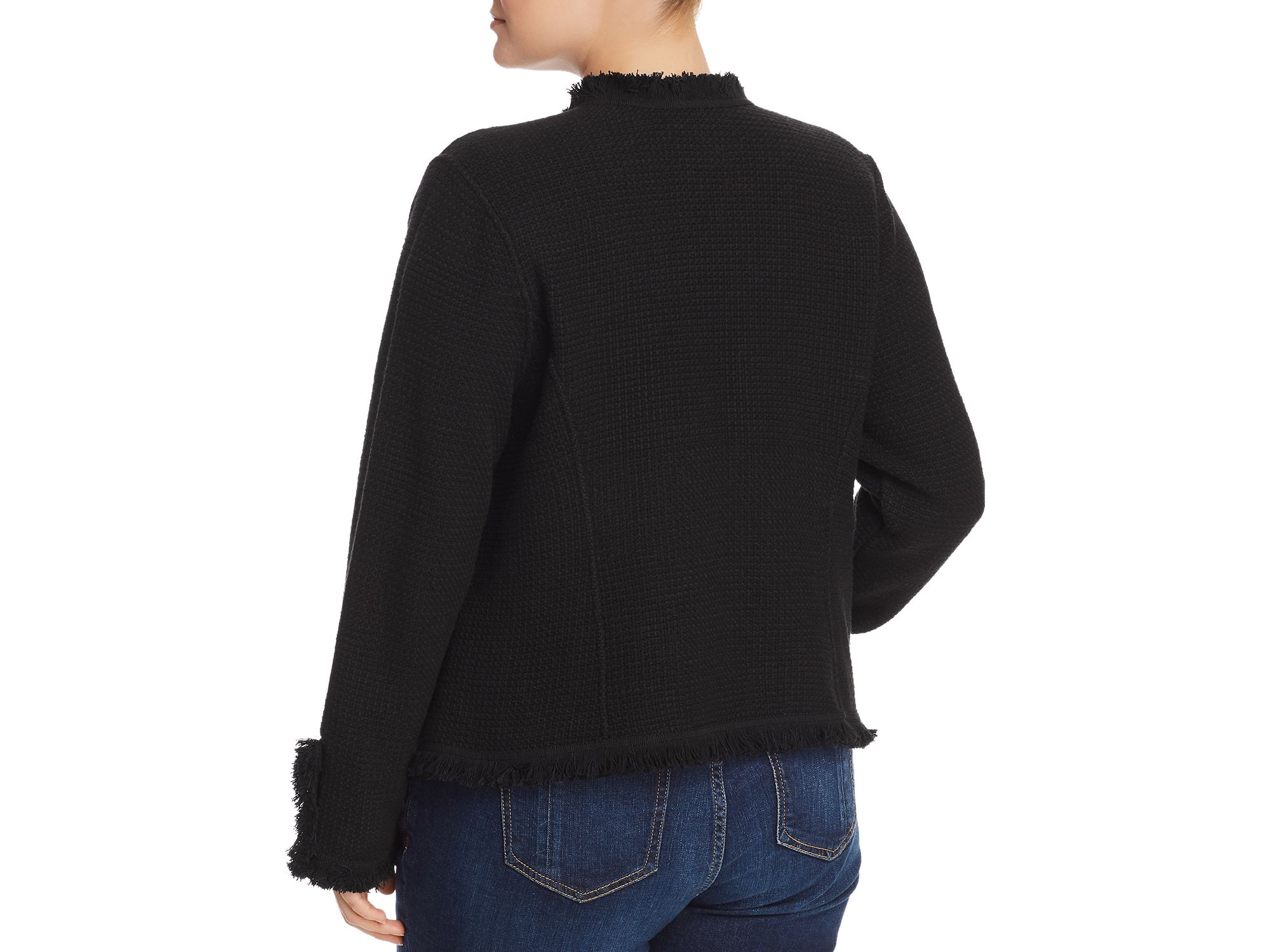 Fringe Mix Knit Jacket — Image 6