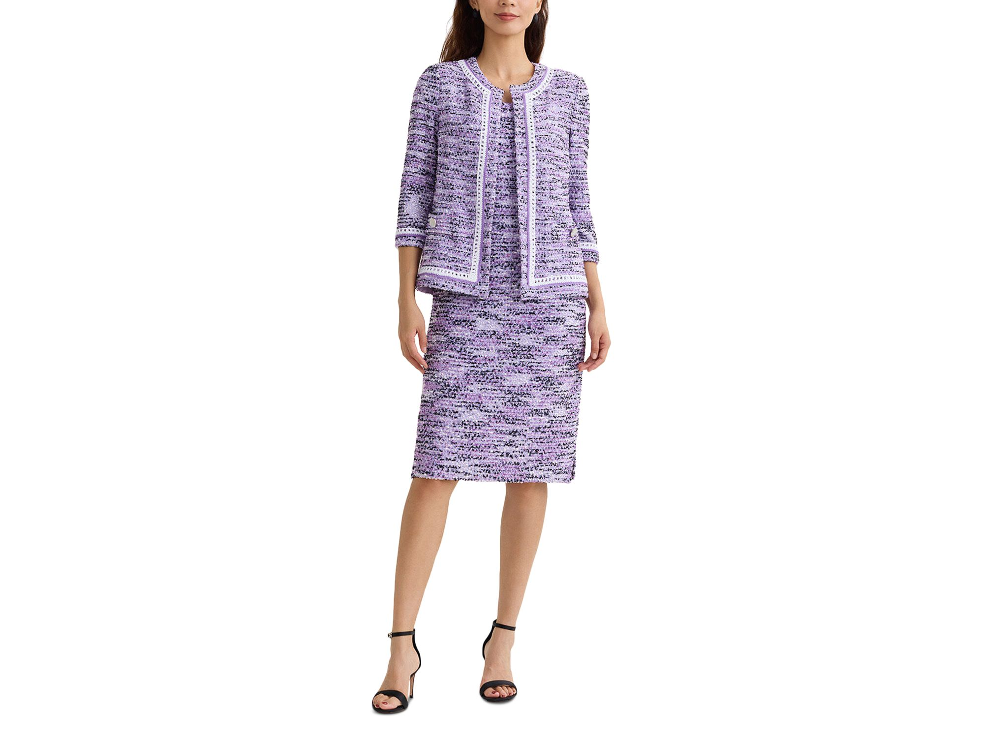 Wrinkle Resistant Eyelash Knit Jacket — Image 5