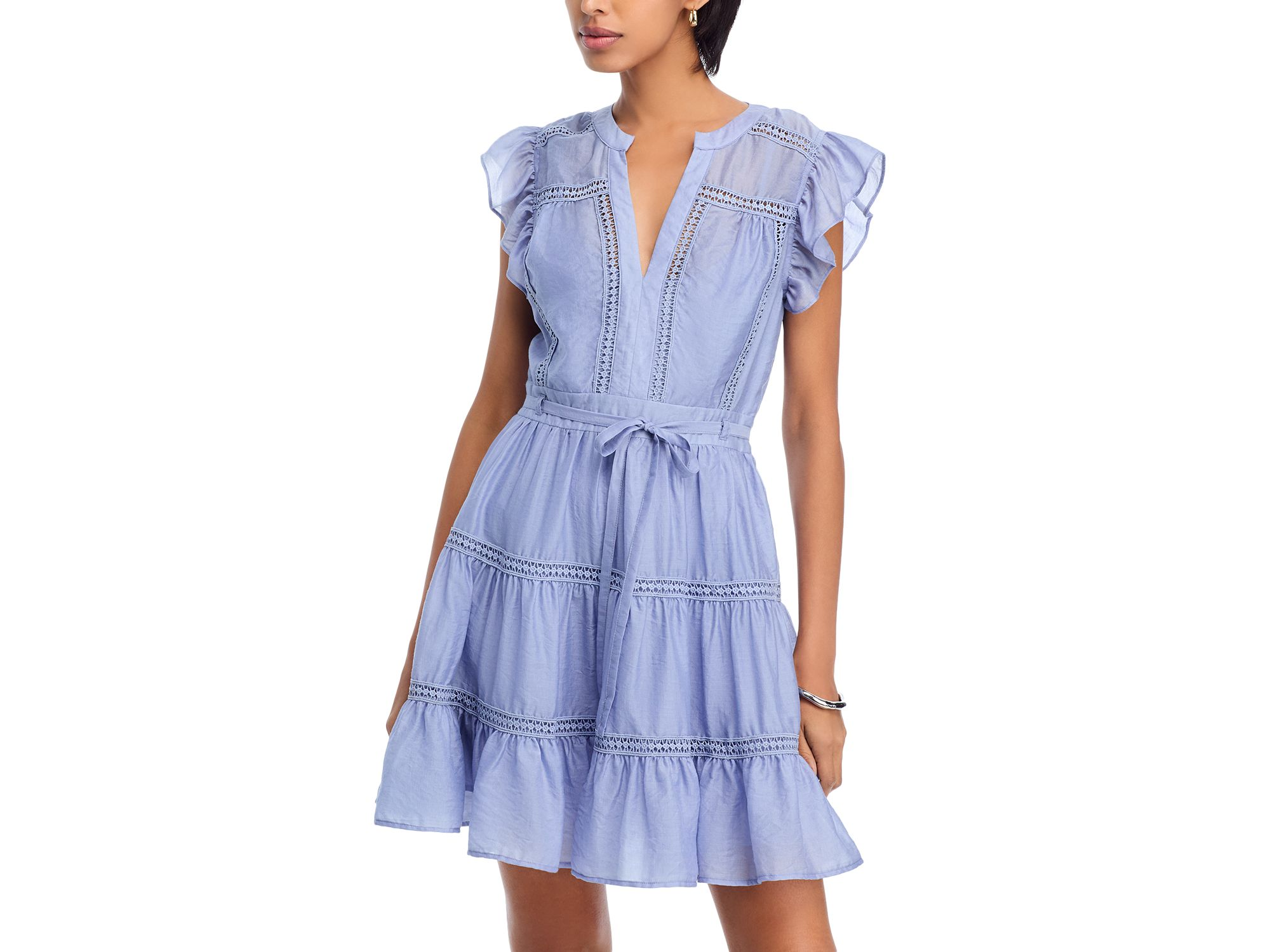 Ric Rac Flutter Sleeve Mini Dress - Exclusive — Image 3