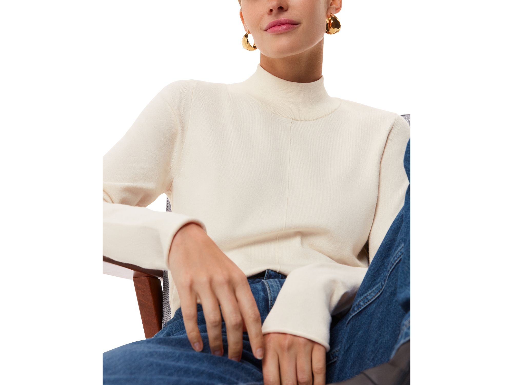 Mira Mock Neck Sweater — Image 3