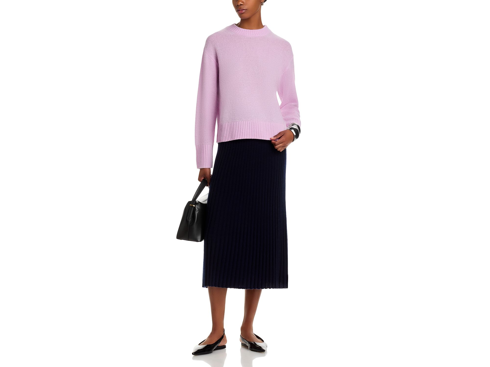 100% Cashmere Boxy Crewneck Sweater - Exclusive — Image 5