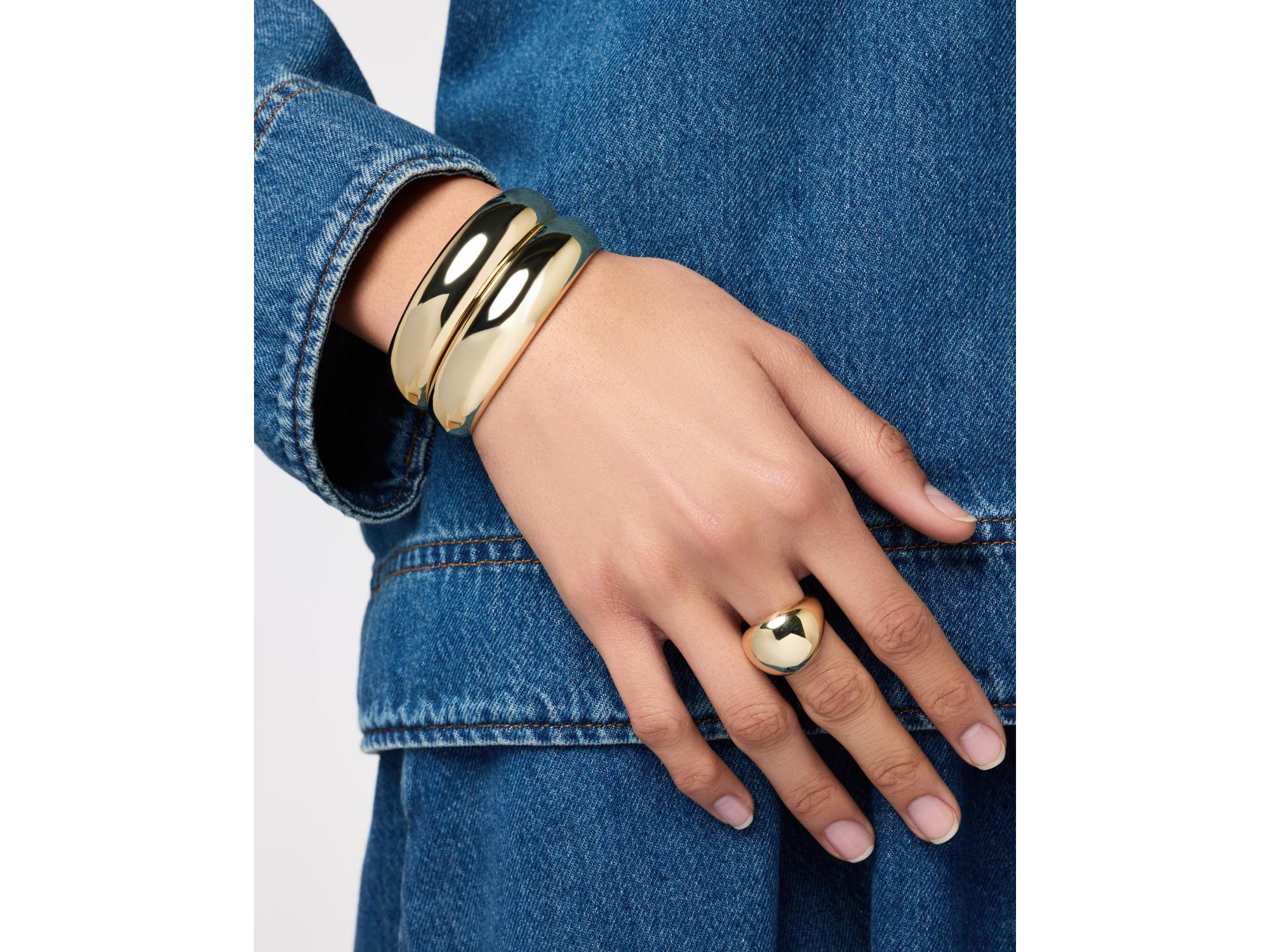 Gold Cuff Jalyn Bracelet — Image 3