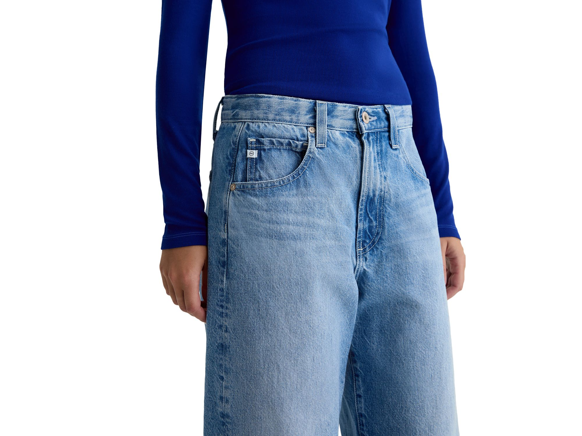 Hattie High Rise Barrel Jeans in Blueprint — Image 3