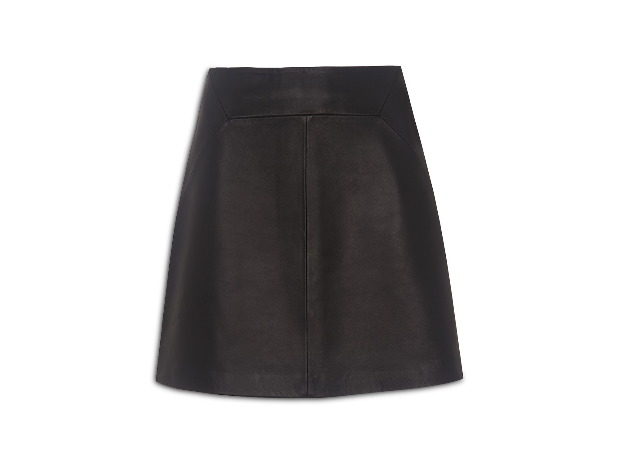 Petite Leather A Line Skirt — Image 4