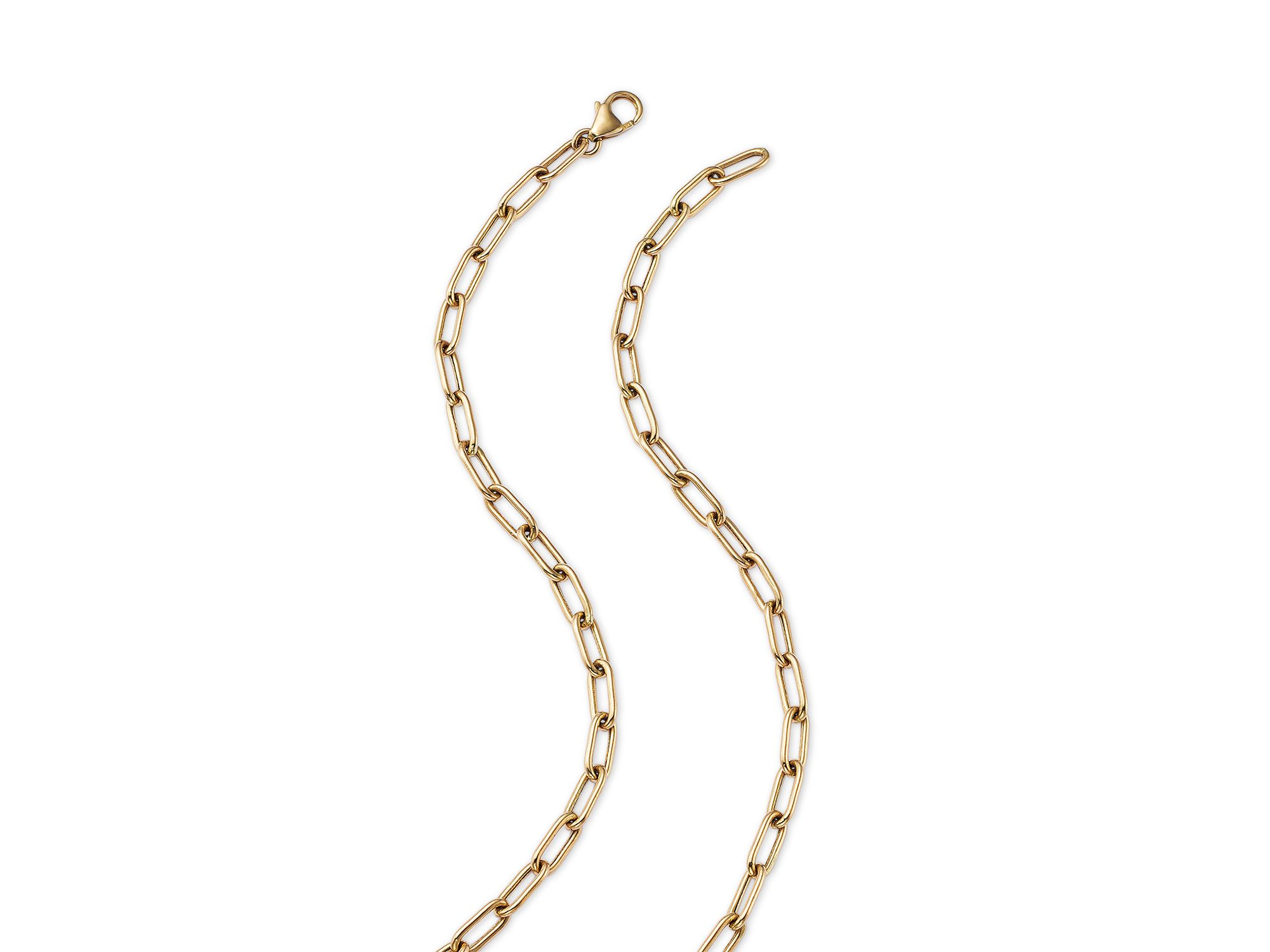 Diamond Link Lariat Necklace in 14K Yellow Gold, 0.50 ct. — Image 3