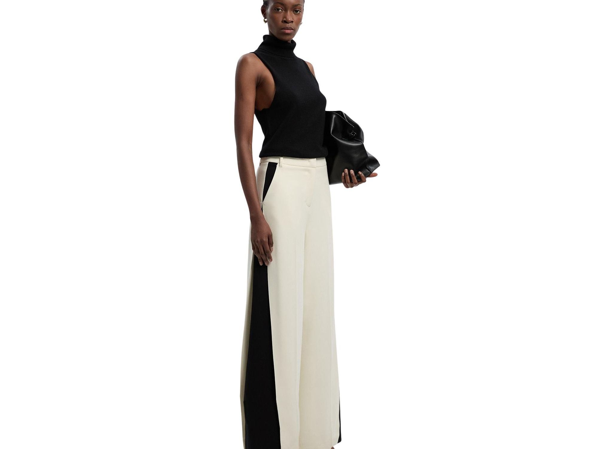 Contrast Colour Wide Leg Trouser — Image 3