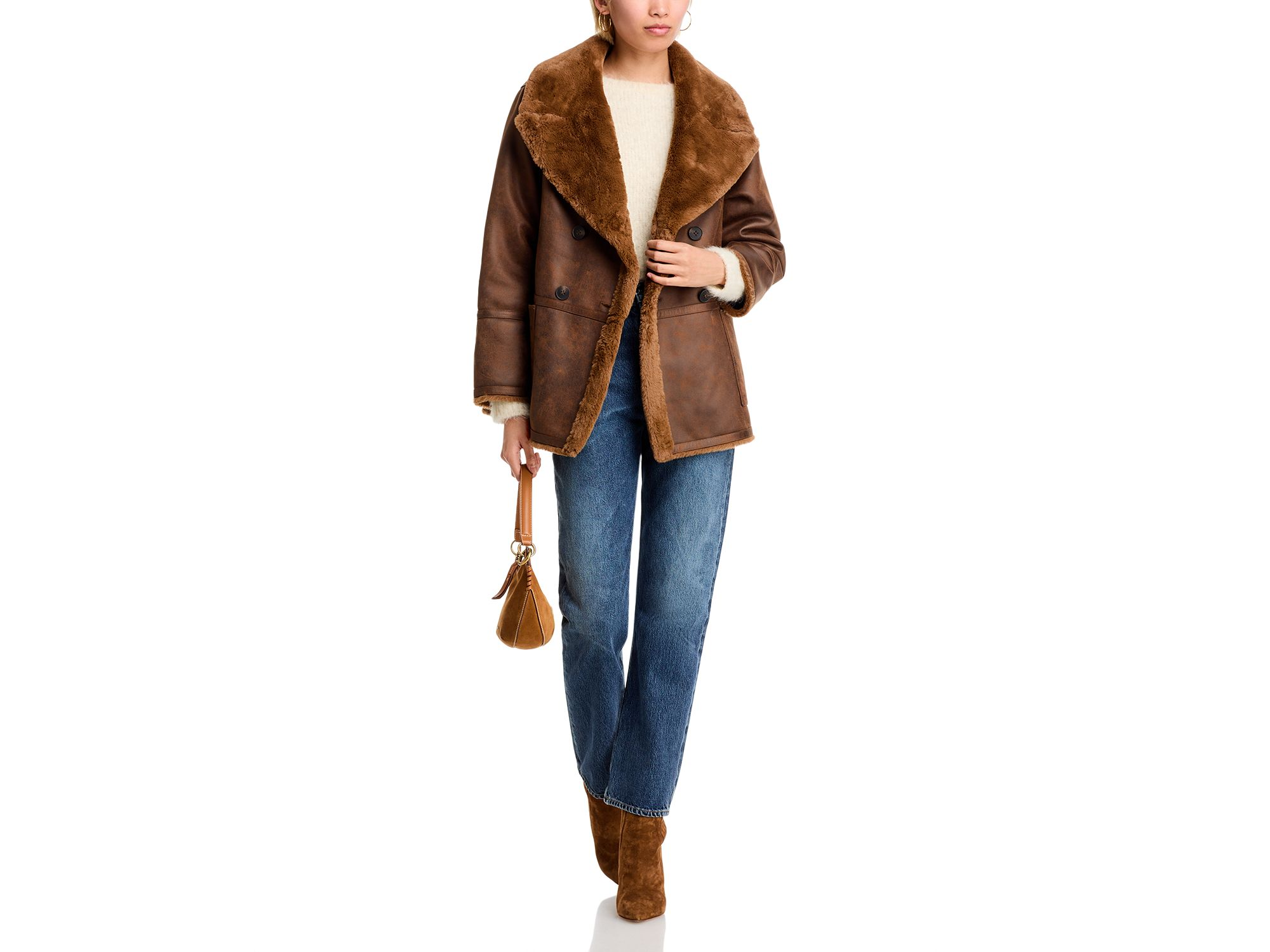 Faux Suede Jacket - Exclusive — Image 11
