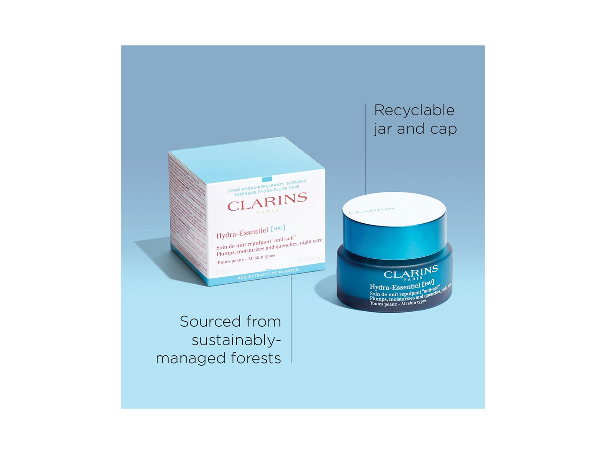 Hydra Essentiel Night Moisturizer with Double Hyaluronic Acid 1.7 oz. — Image 6