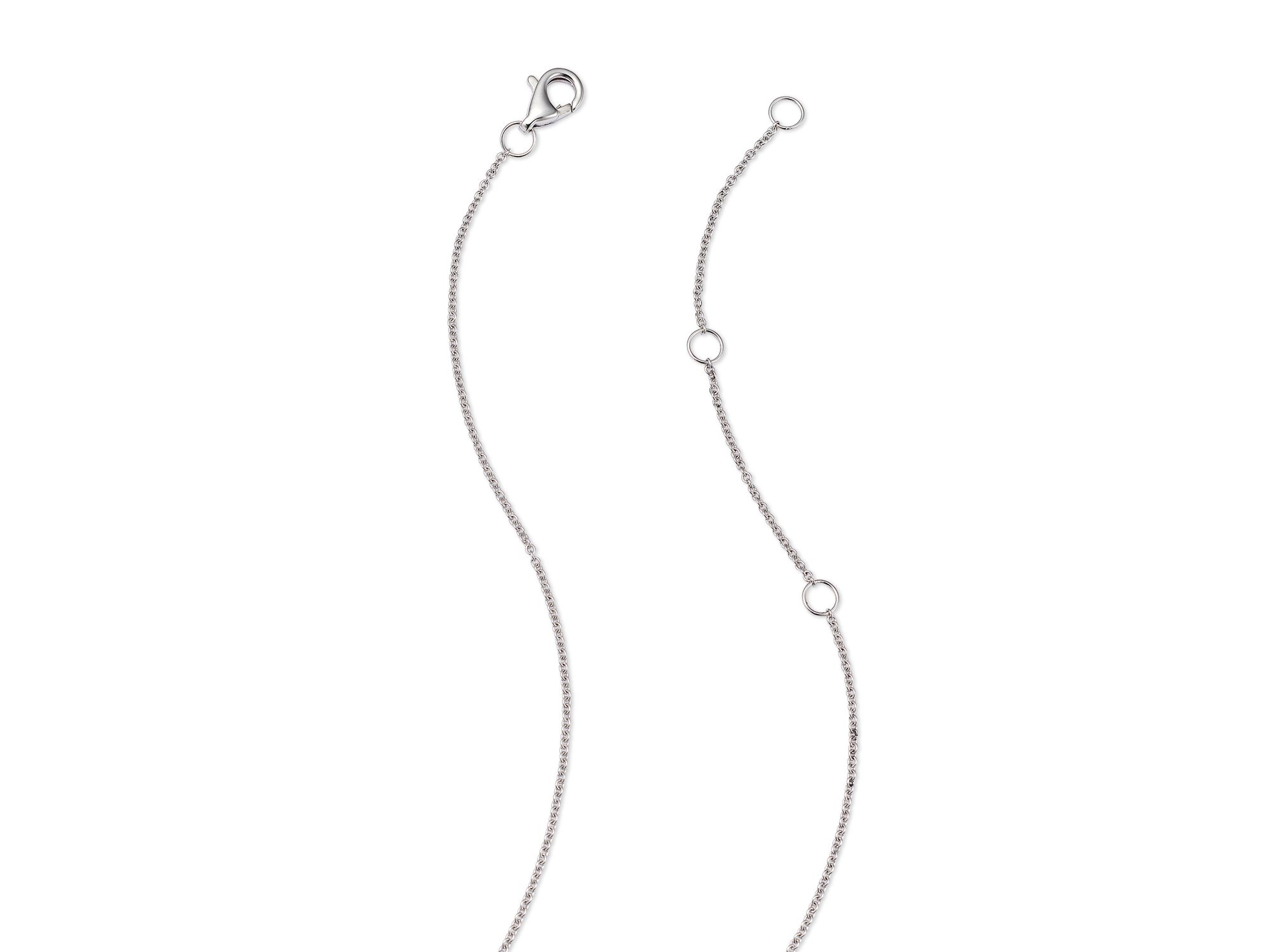 Diamond Bar Necklace in 14K White Gold, 0.30 tcw — Image 4