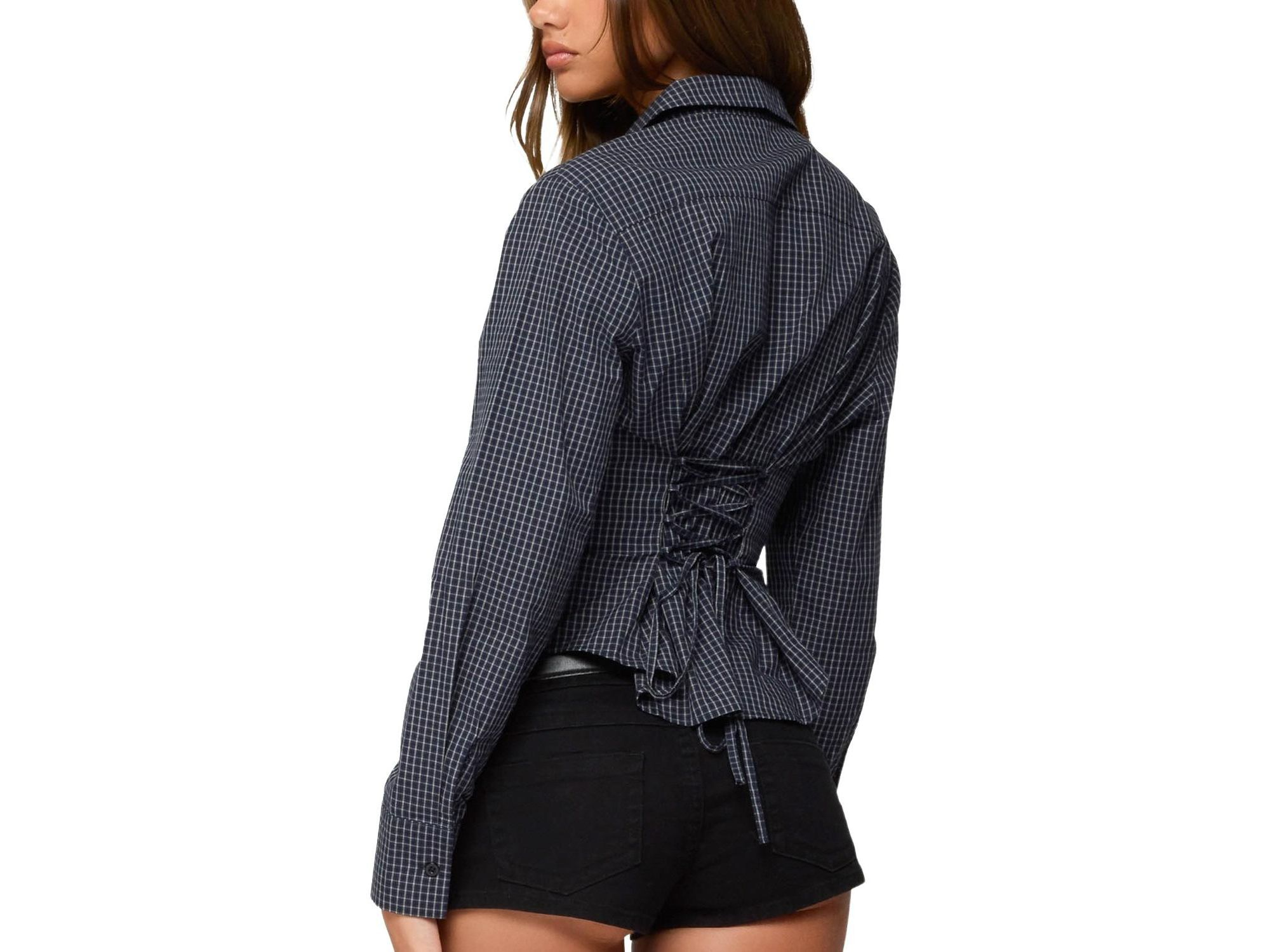 Lisbet Checkered Button Up Shirt — Image 3