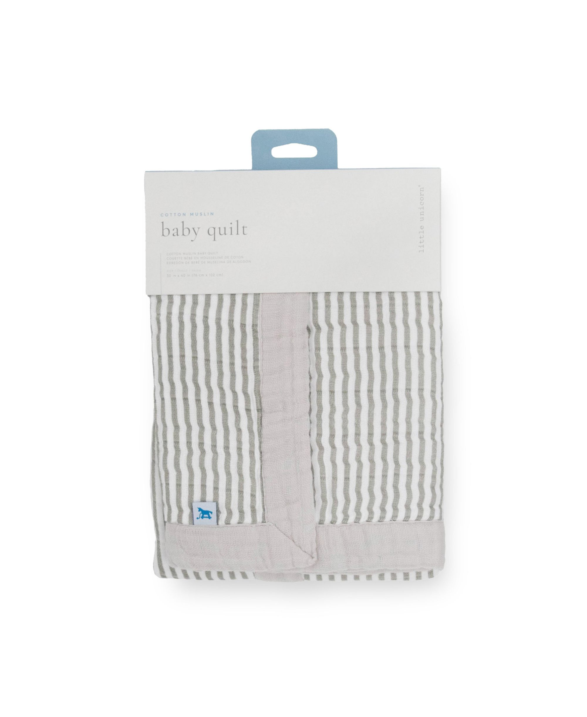 Unisex Cotton Muslin Baby Quilt — Image 7